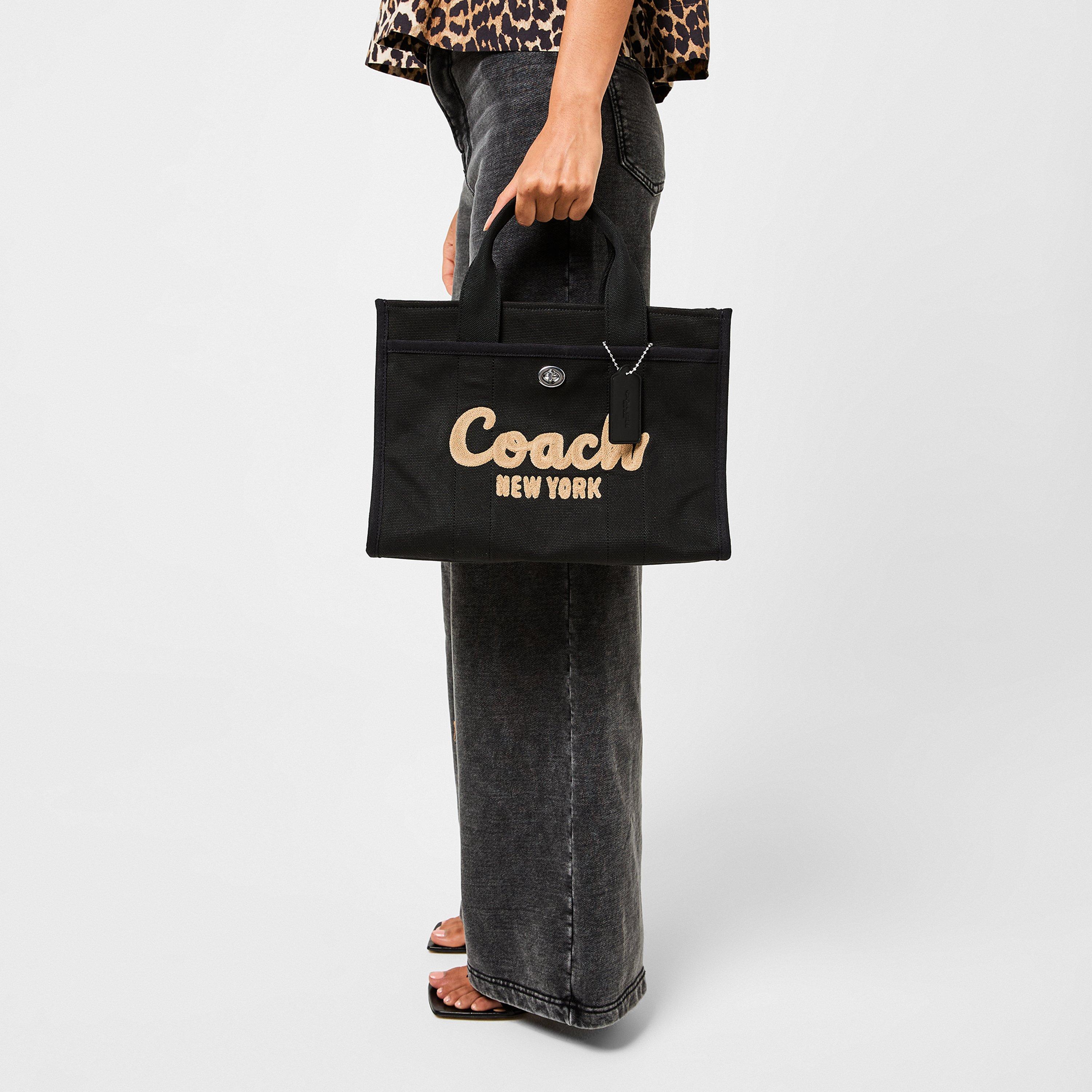 Black - Coach - Women's Canvas Tote Bag - 2