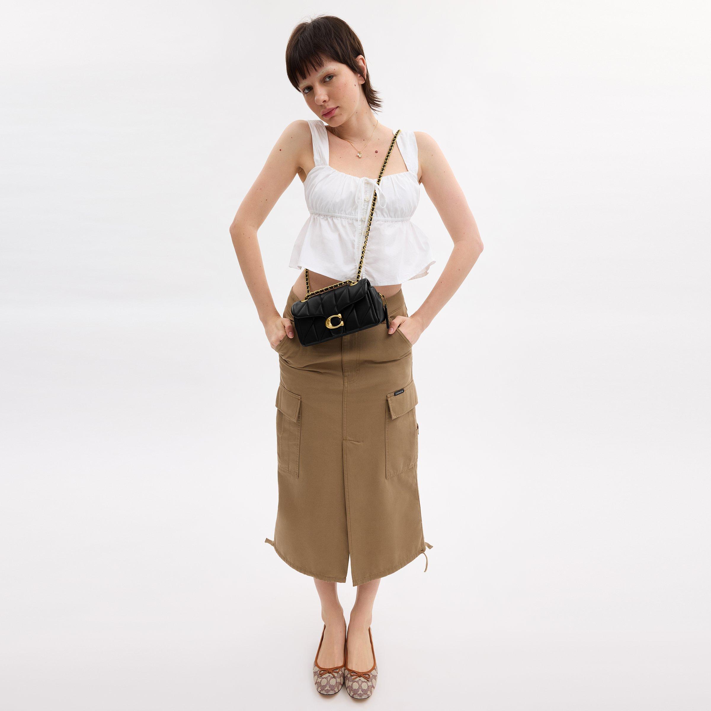 Black/Gold - Coach - Women's Quilted Tabby 20 Shoulder Bag - 5