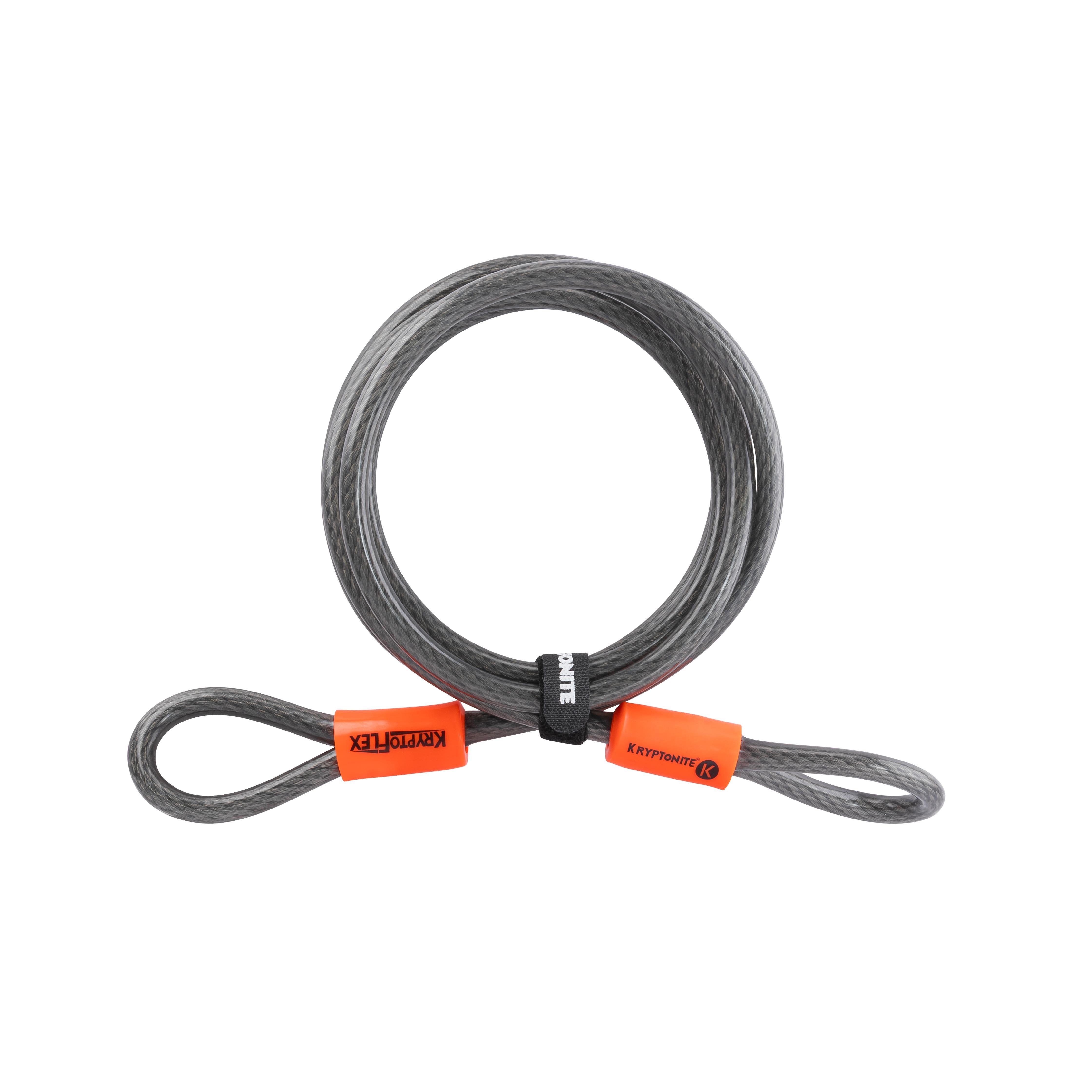 Black - Kryptonite - Kryptoflex cable 7ft - 1