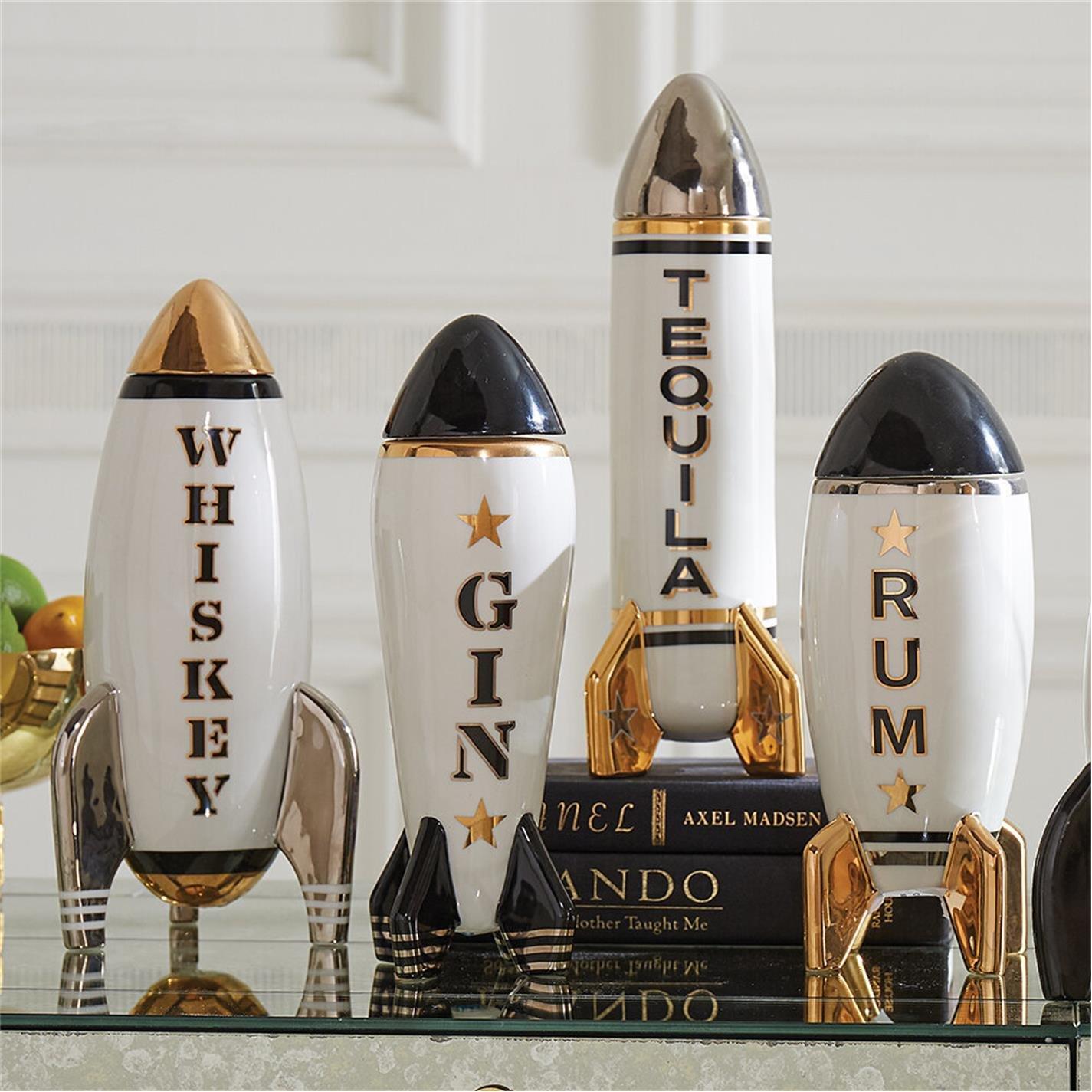 Whiskey - Jonathan Adler - JonathanAdler Rocket Decanter - 12