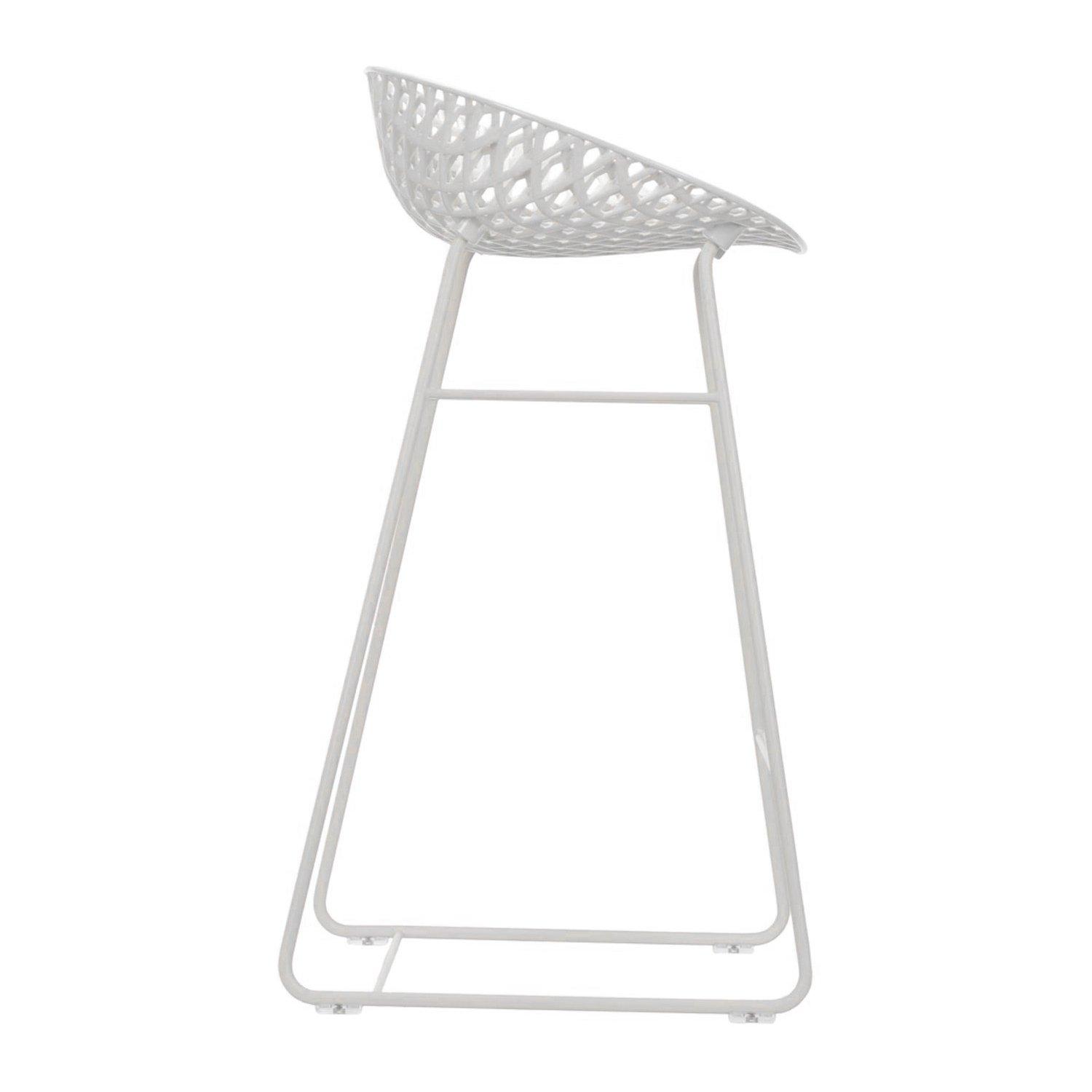White - Kartell - Smatrik Outdoor Bar Stool - 2