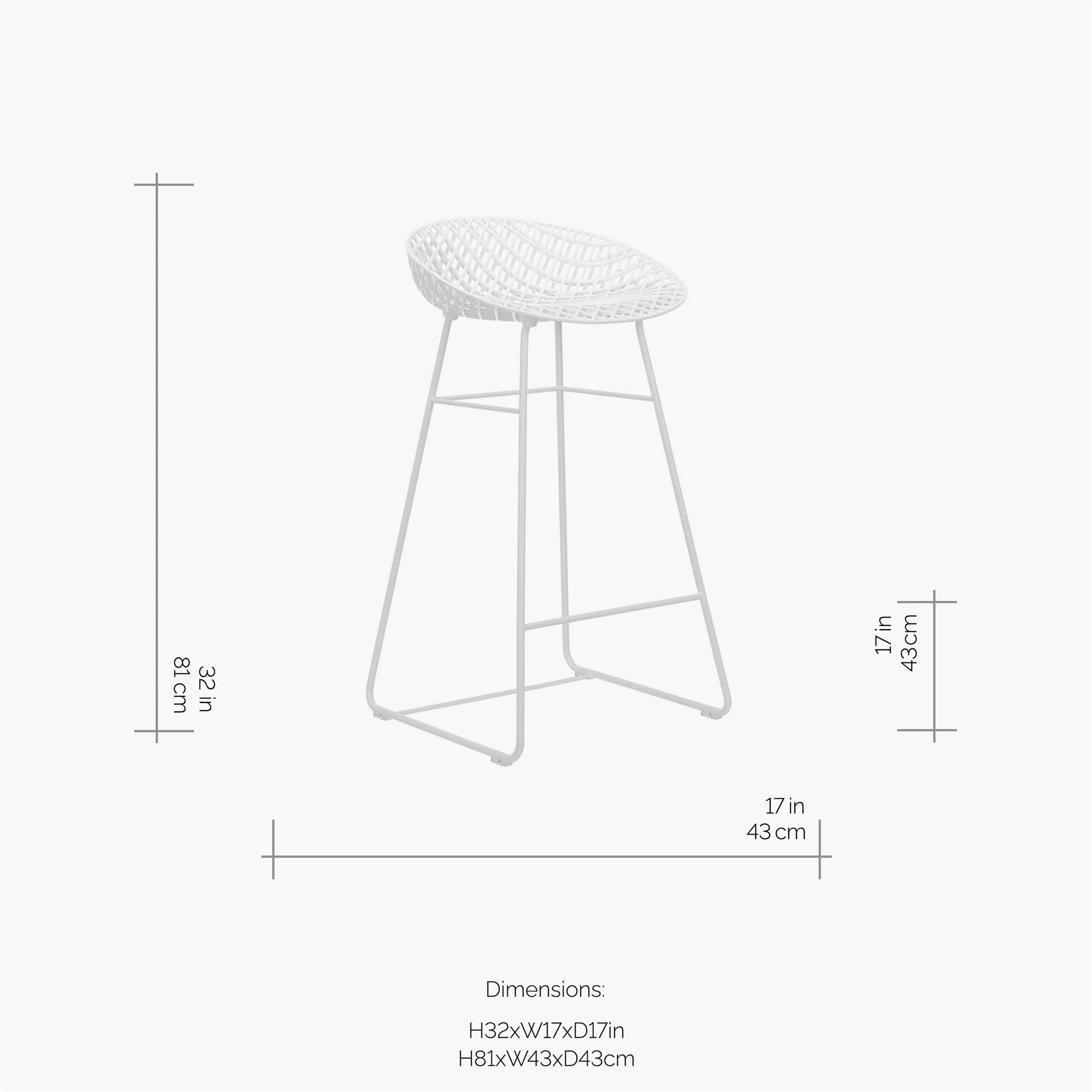White - Kartell - Smatrik Outdoor Bar Stool - 5