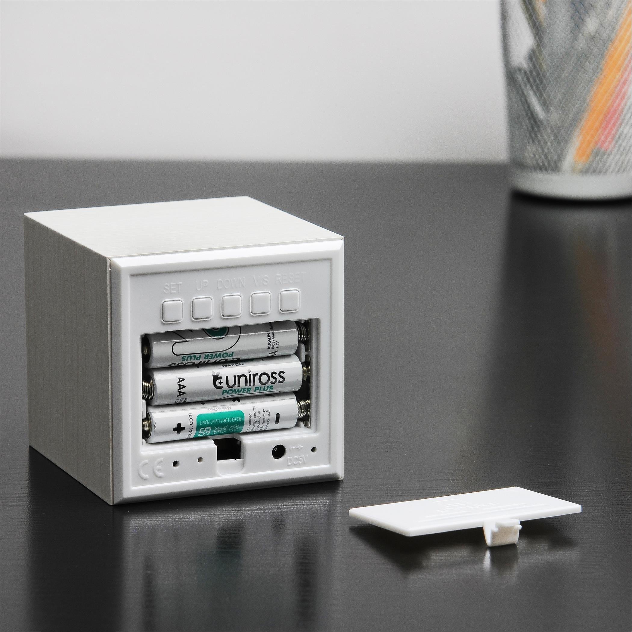 White - Gingko - Cube Click Clock - 5