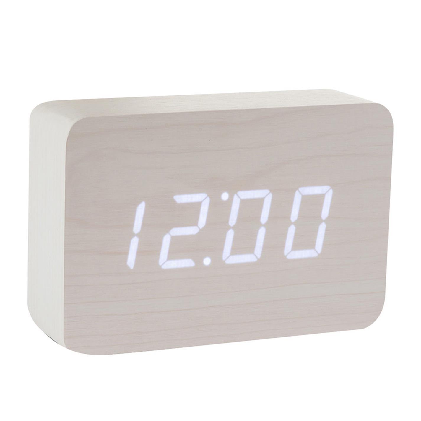 White - Gingko - Brick Click Clock - 1