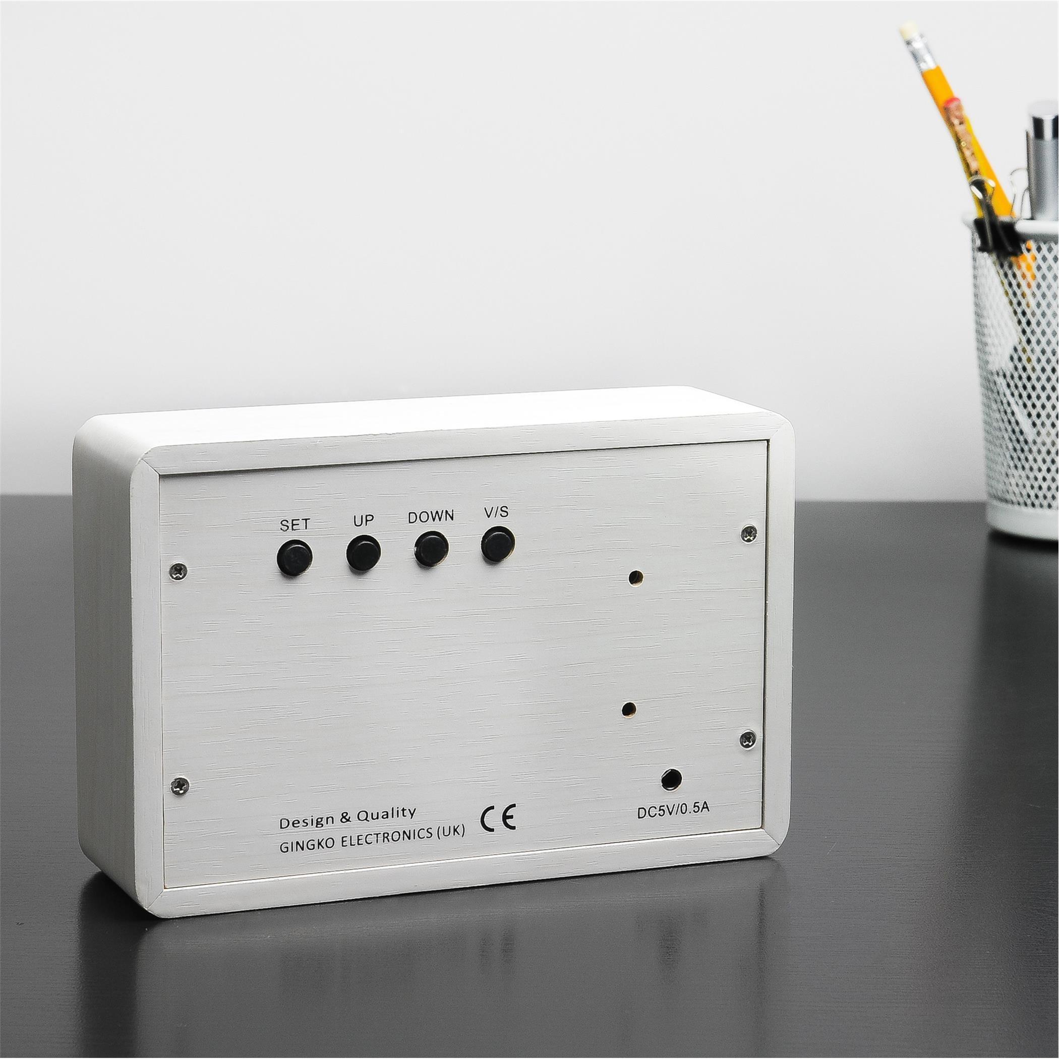 White - Gingko - Brick Click Clock - 3