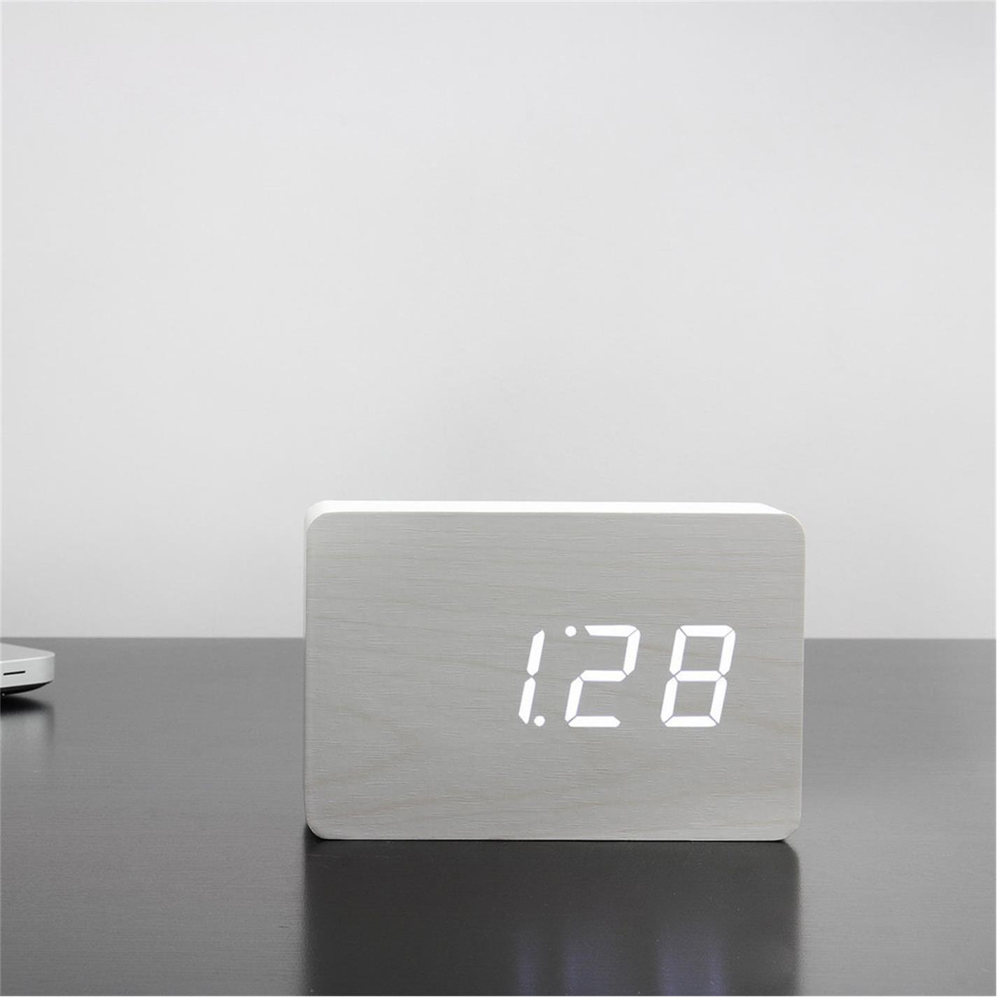 White - Gingko - Brick Click Clock - 5