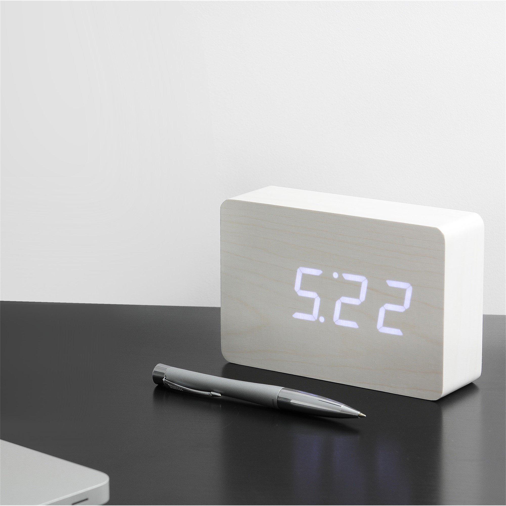 White - Gingko - Brick Click Clock - 7
