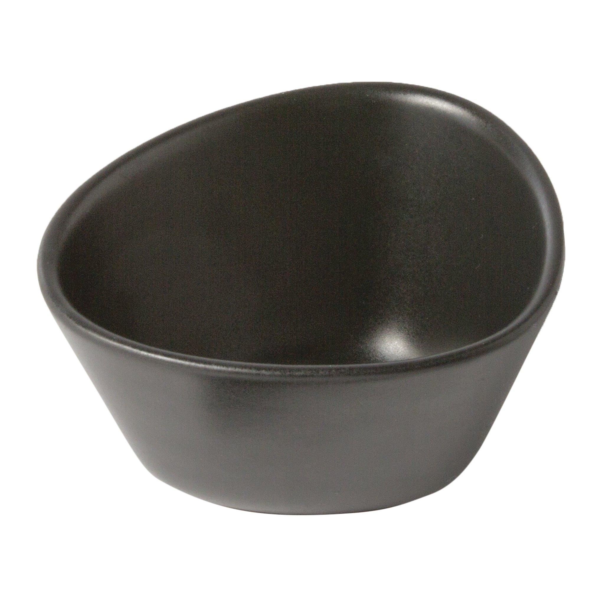 Black - LIND DNA - LINDDNA Curve Stoneware Snack Bowl - 1