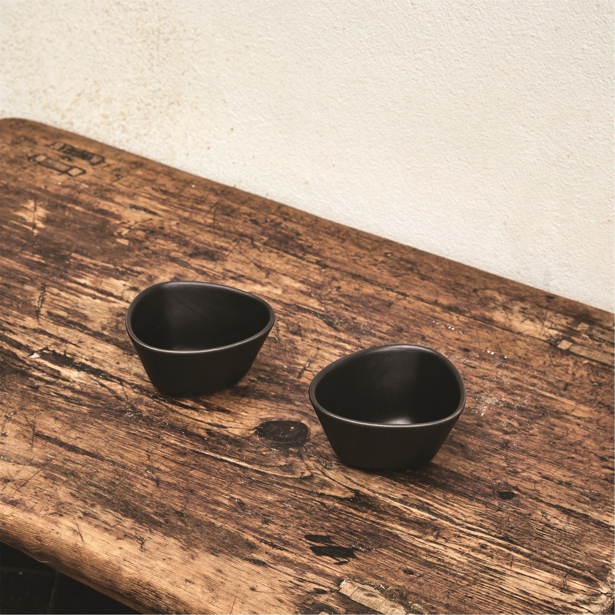 Black - LIND DNA - LINDDNA Curve Stoneware Snack Bowl - 2