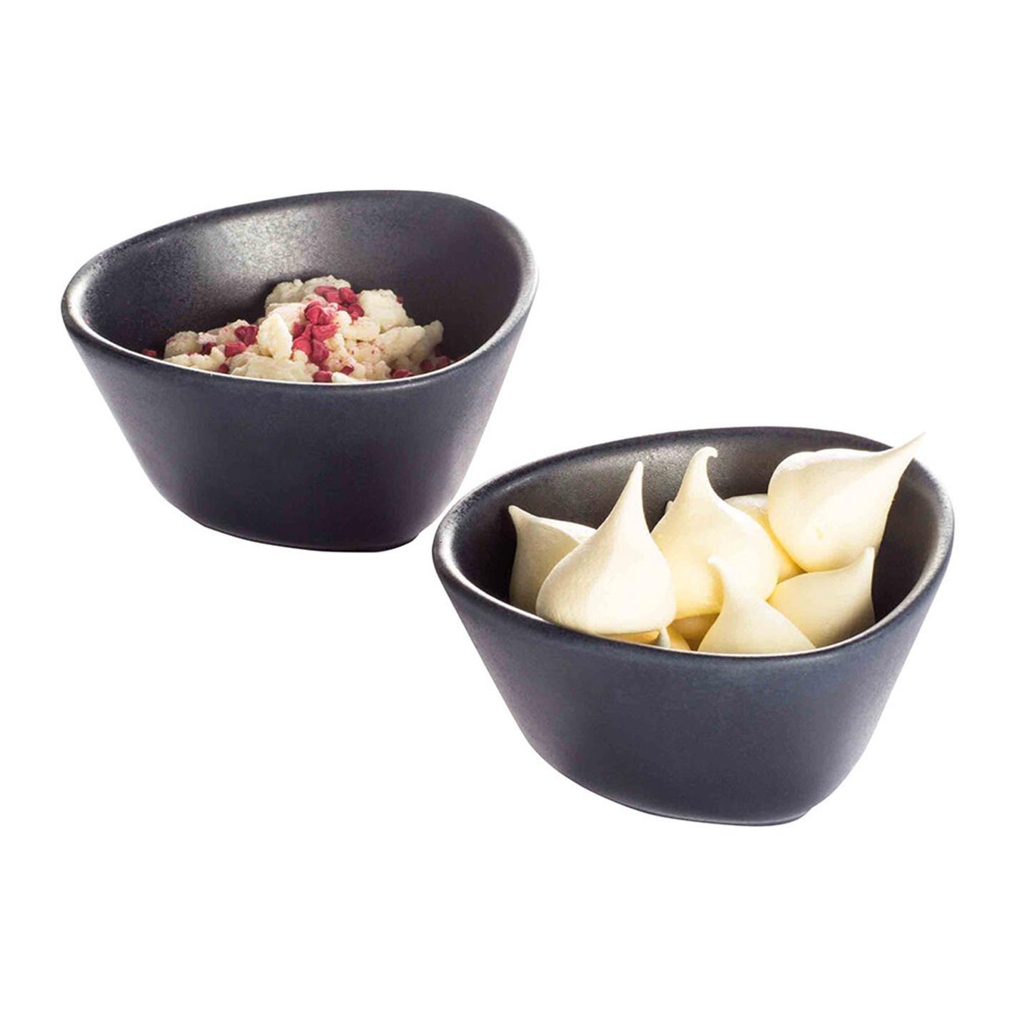 Black - LIND DNA - LINDDNA Curve Stoneware Snack Bowl - 6