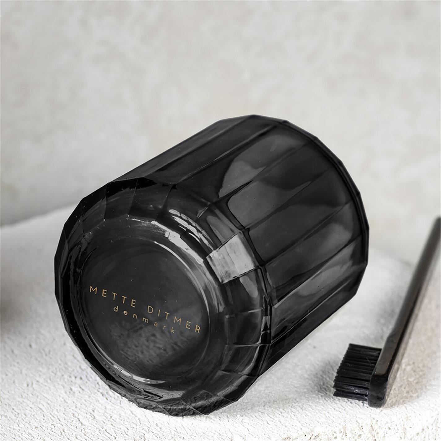 Black - Mette Ditmer Denmark - MetteDitmerDenmark Vision Glass Toothbrush Holder - 2