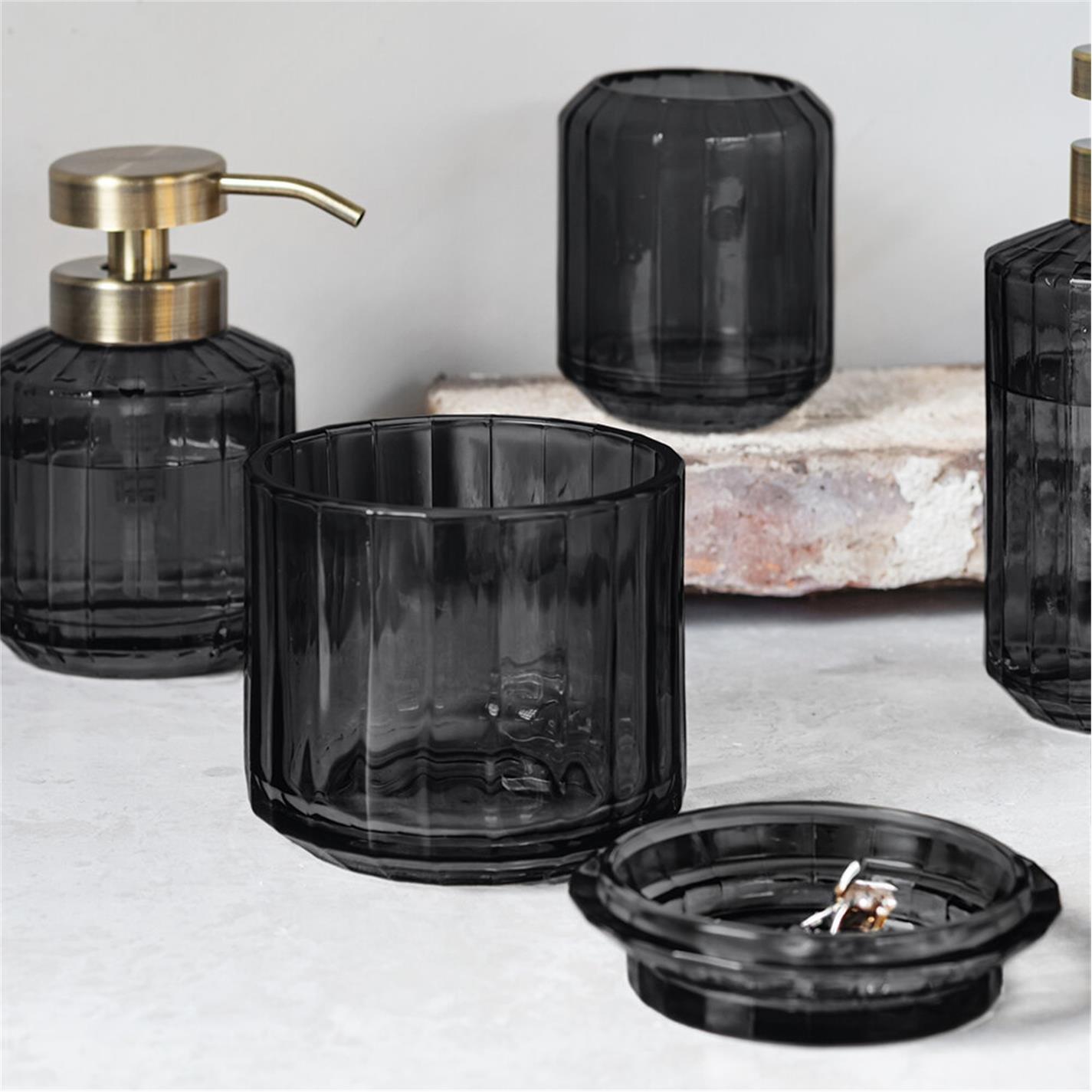 Black - Mette Ditmer Denmark - MetteDitmerDenmark Vision Glass Toothbrush Holder - 6