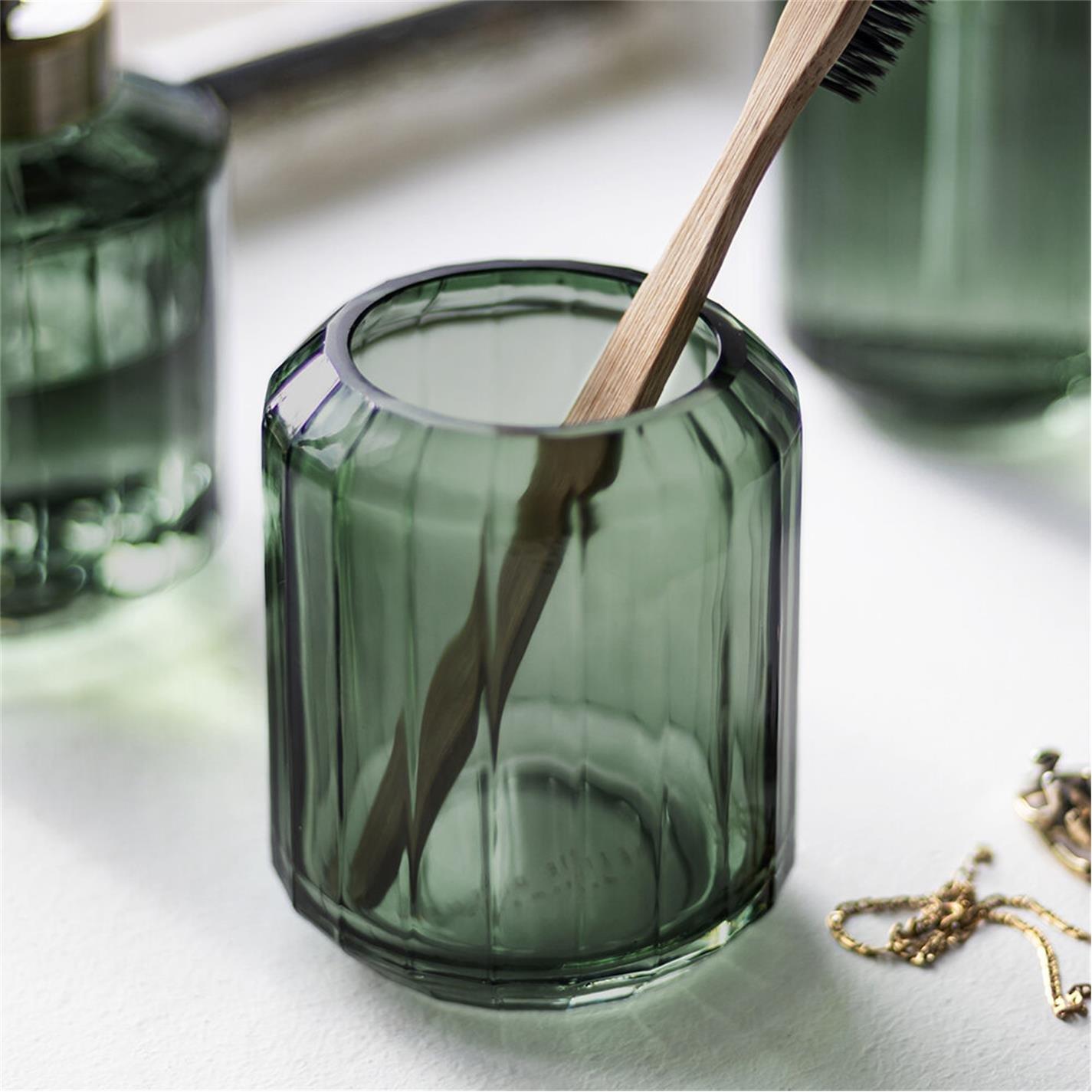 Green - Mette Ditmer Denmark - Vision Glass Toothbrush Holder - 2