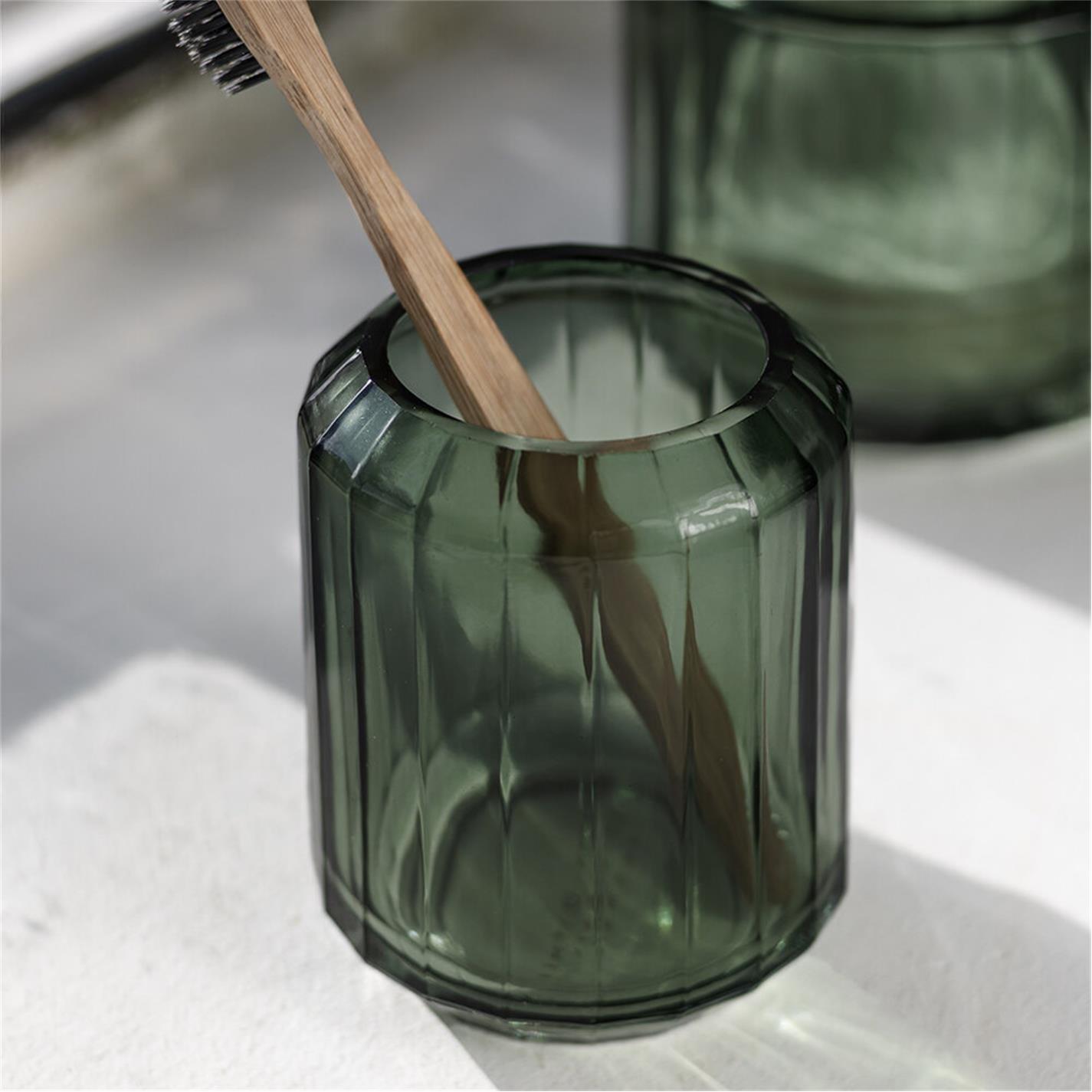 Green - Mette Ditmer Denmark - Vision Glass Toothbrush Holder - 3