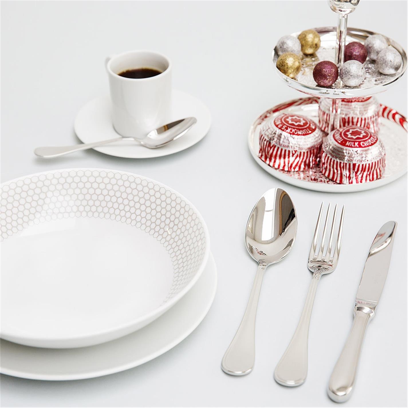 Silver - Christofle - Albi Acier Dessert Spoon - 4