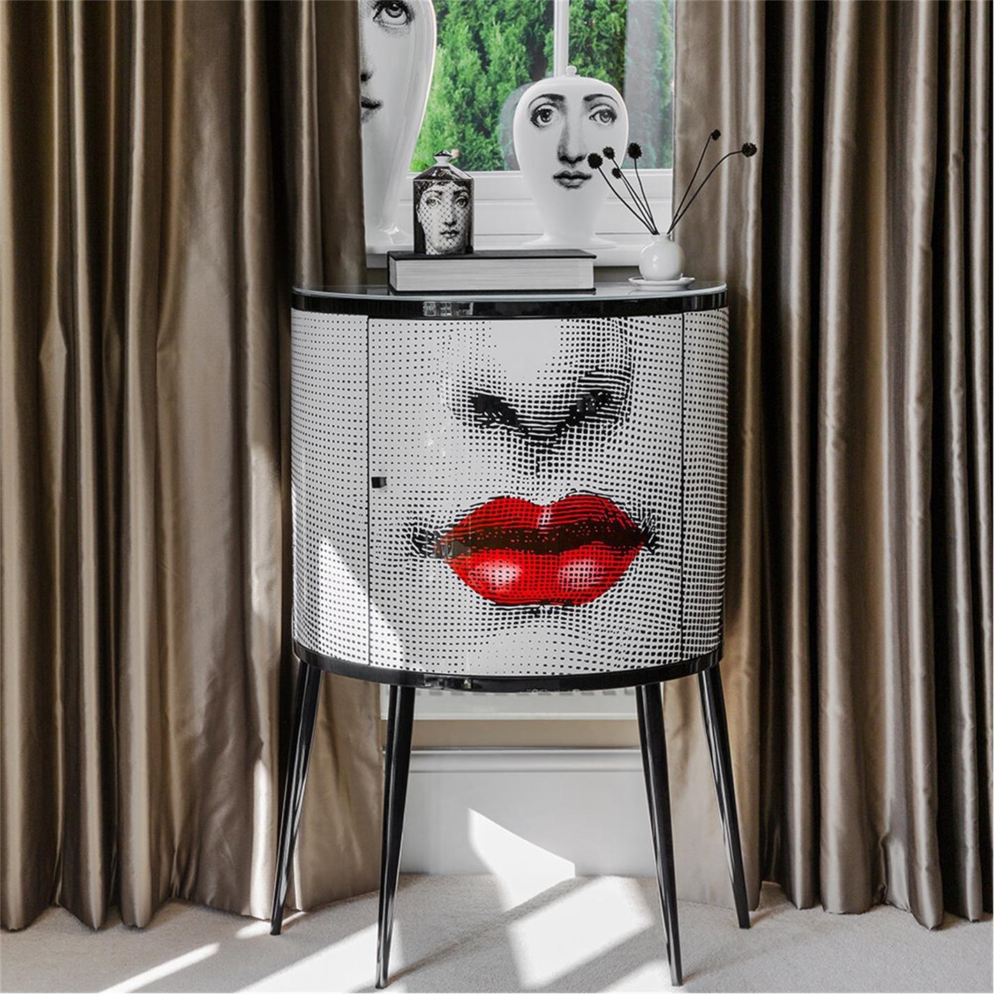 Black/White - Fornasetti - Bocca Console Table - 2