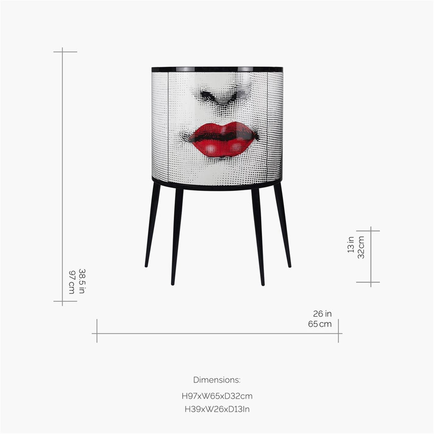 Black/White - Fornasetti - Bocca Console Table - 5