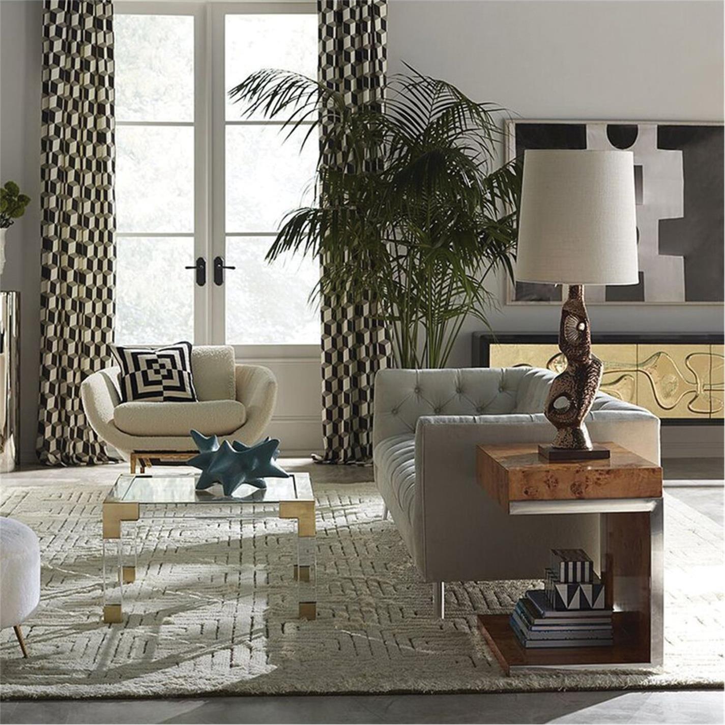 Brown - Jonathan Adler - JonathanAdler Bond Cantilevered Side Table - 2