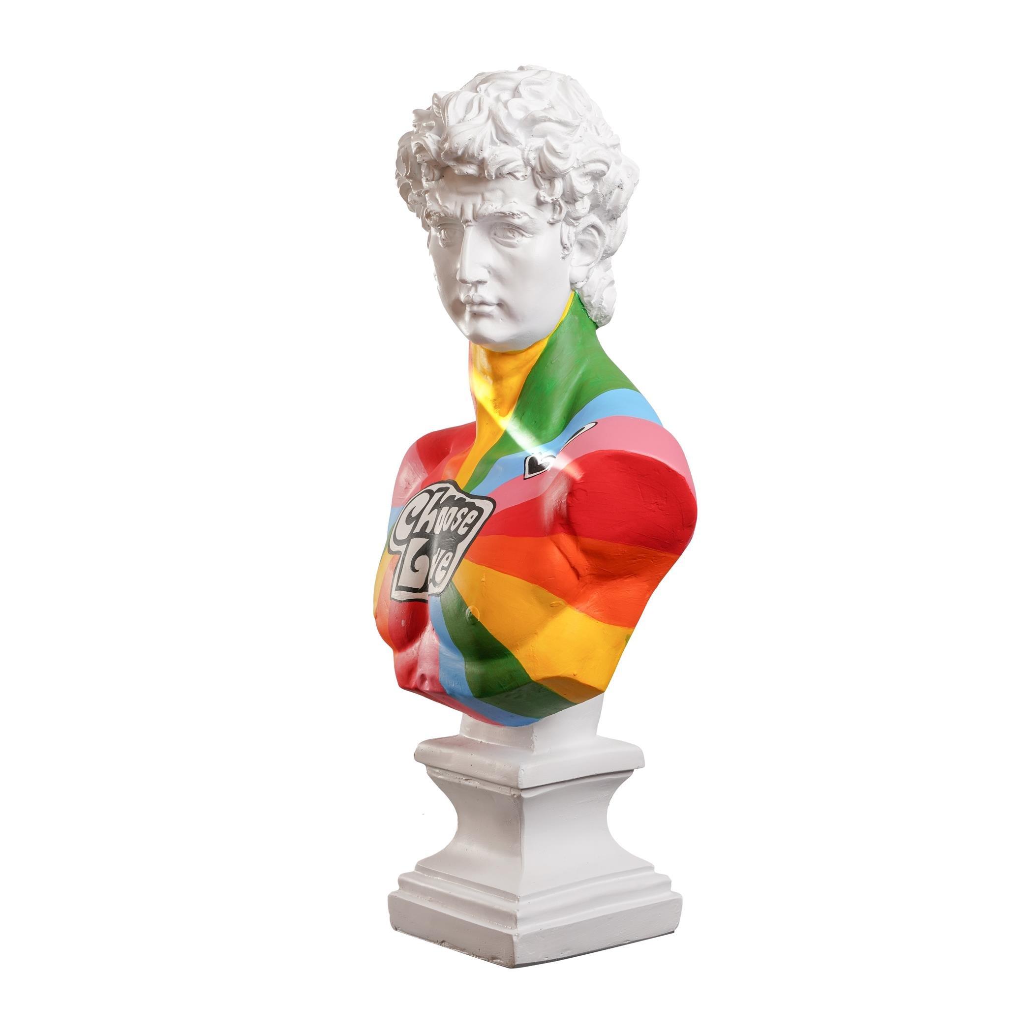 Multicoloured - ArtChi - Choose Love David Sculpture - 3