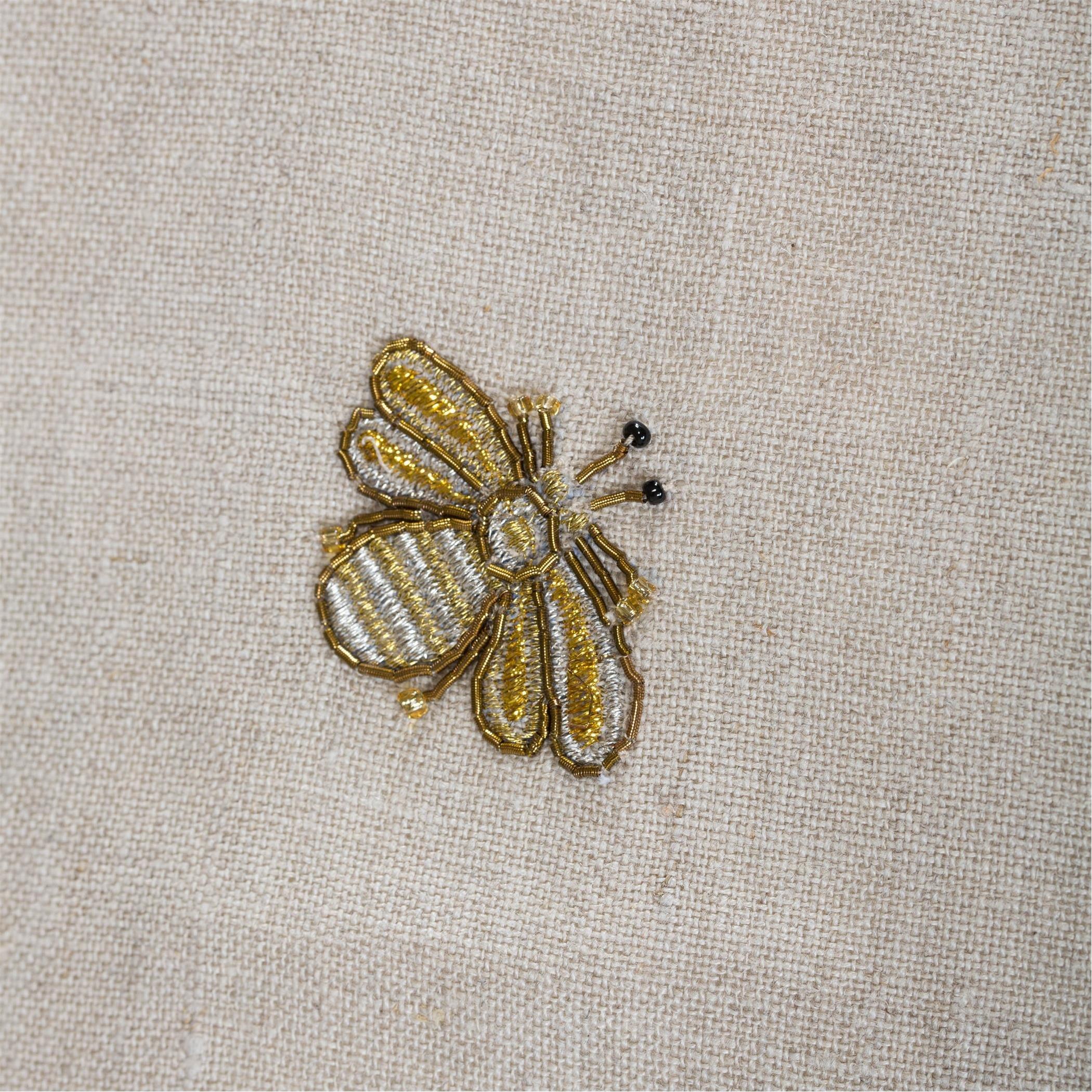 Gold - Joanna Buchanan - Embroidered Golden Bee Table Runner - 3