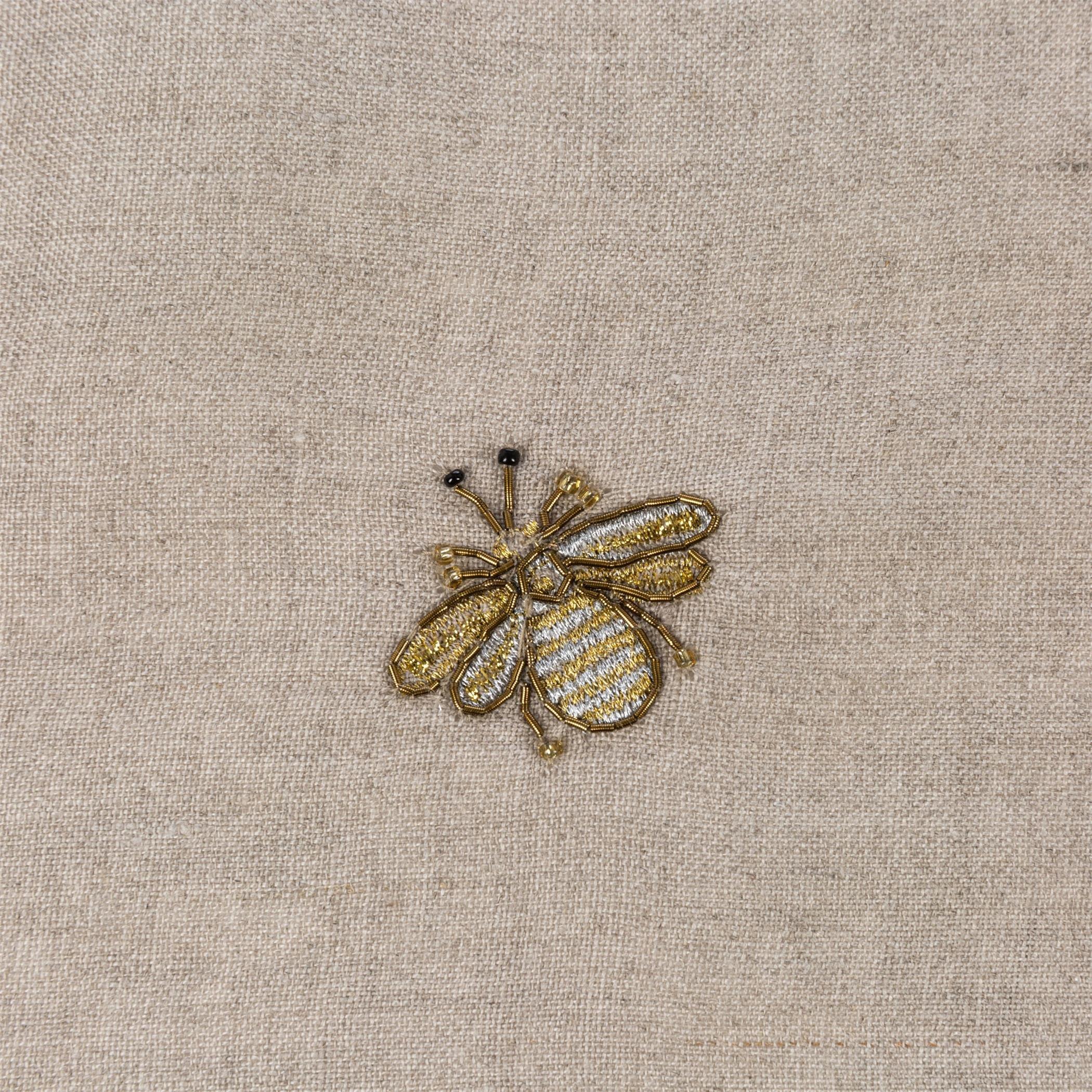 Gold - Joanna Buchanan - Embroidered Golden Bee Table Runner - 7
