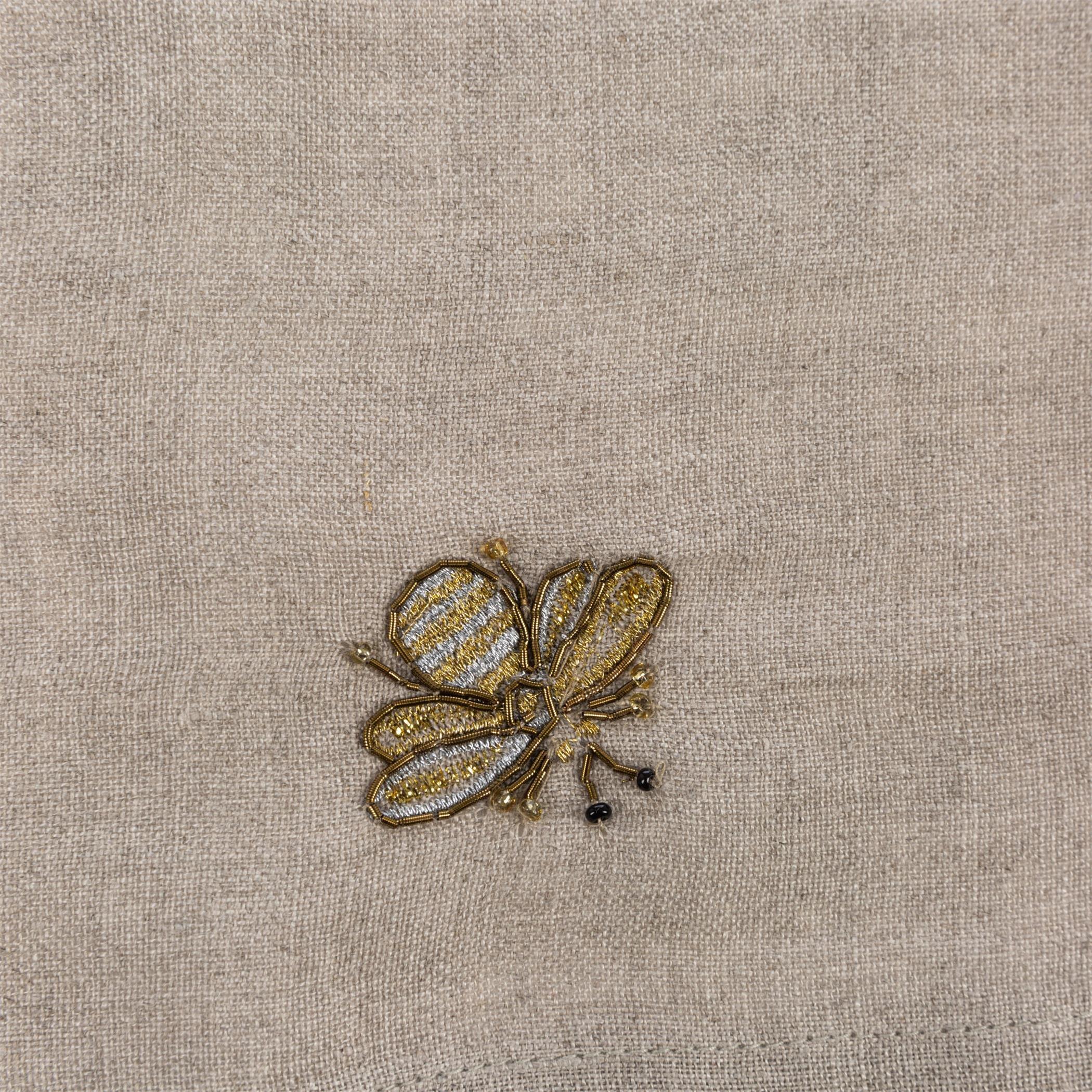 Gold - Joanna Buchanan - Embroidered Golden Bee Table Runner - 8
