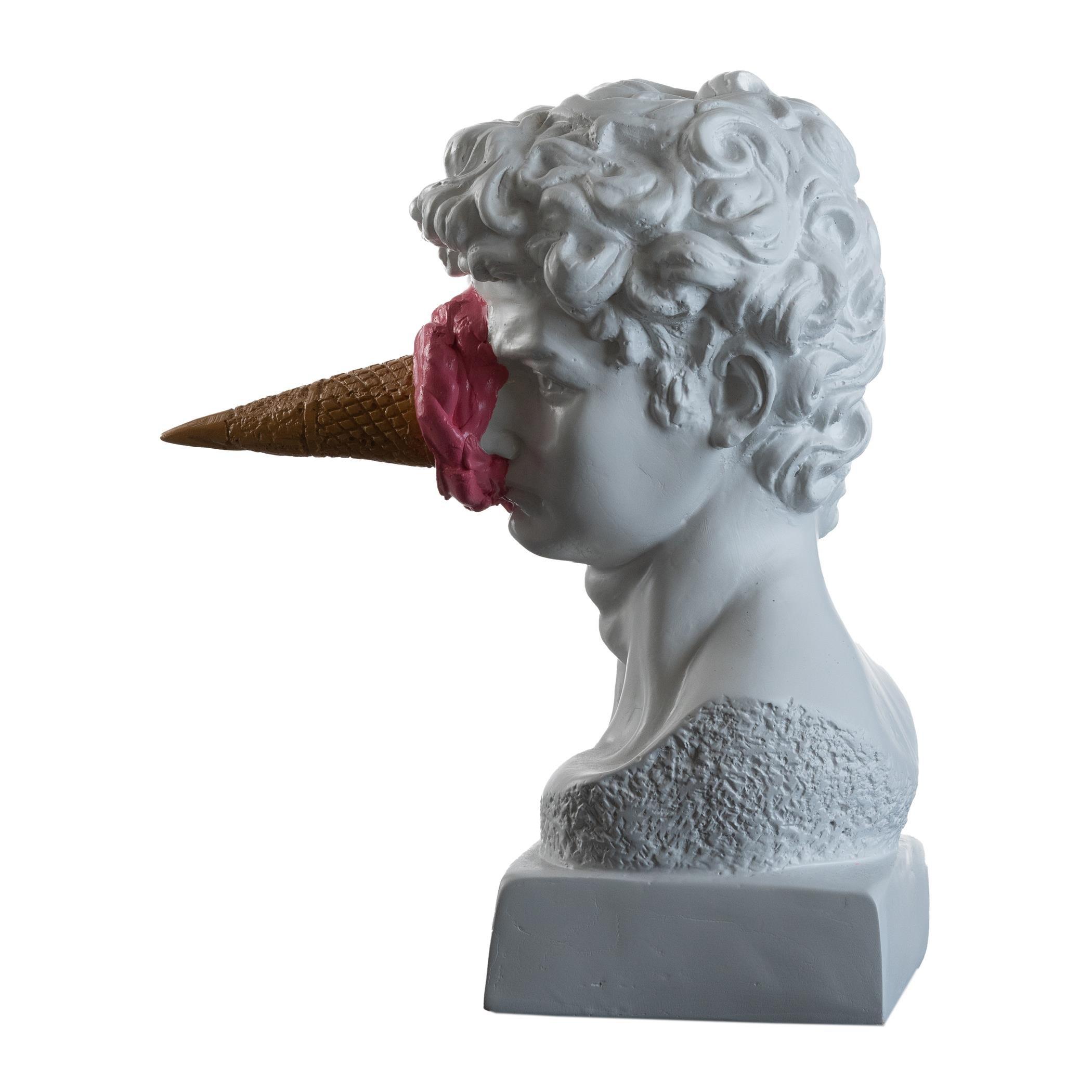 White - ArtChi - Gelato David Ice Cream Sculpture - 3