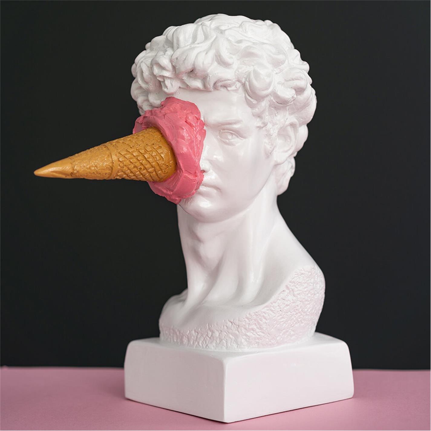 White - ArtChi - Gelato David Ice Cream Sculpture - 7