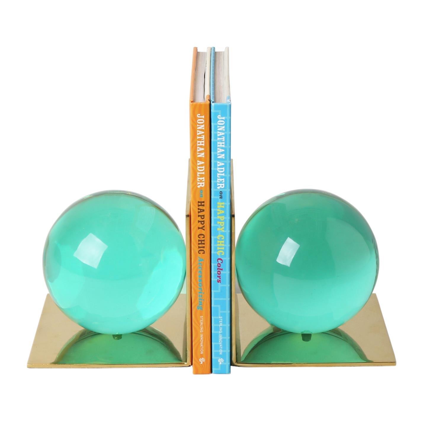 Green - Jonathan Adler - Globo Bookend Set - 1