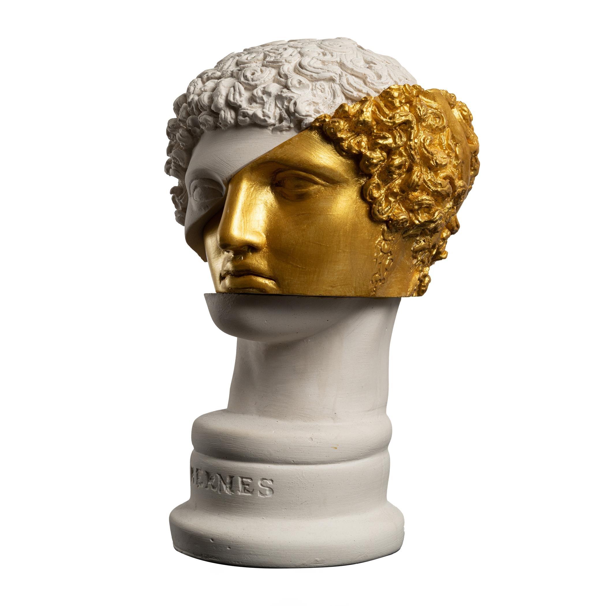 White/Gold - ArtChi - Golden Boy Hermes Sculpture - 3