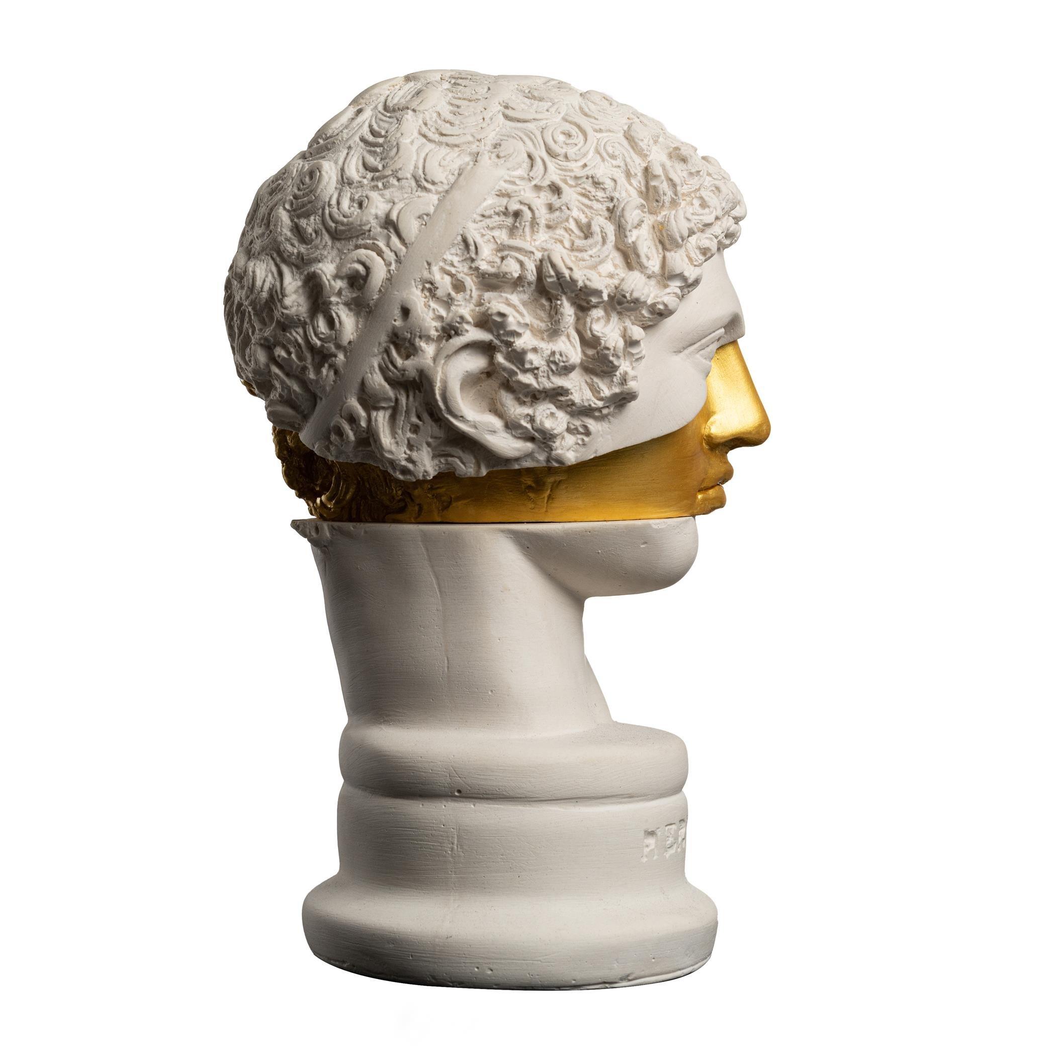 White/Gold - ArtChi - Golden Boy Hermes Sculpture - 6