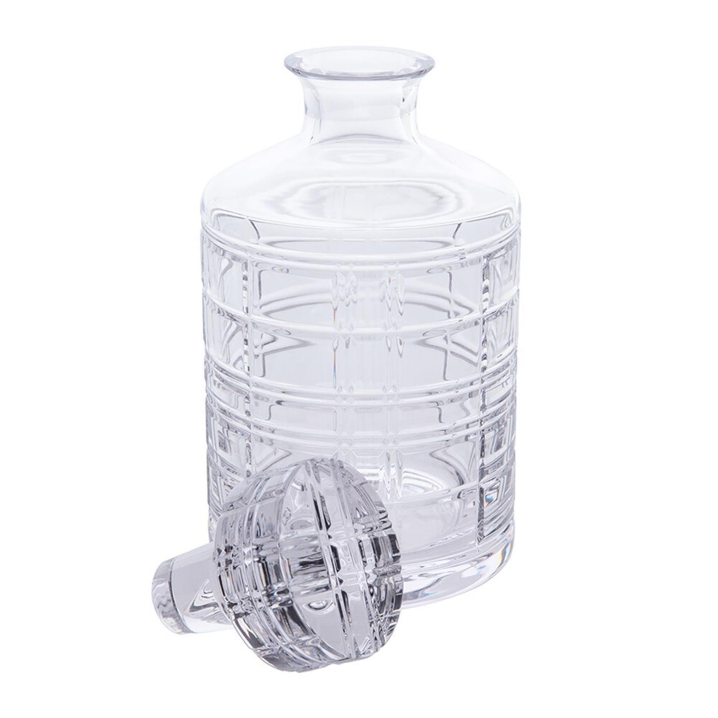 Clear - Ralph Lauren Home - RalphLaurenHome Hudson Plaid Decanter - 3