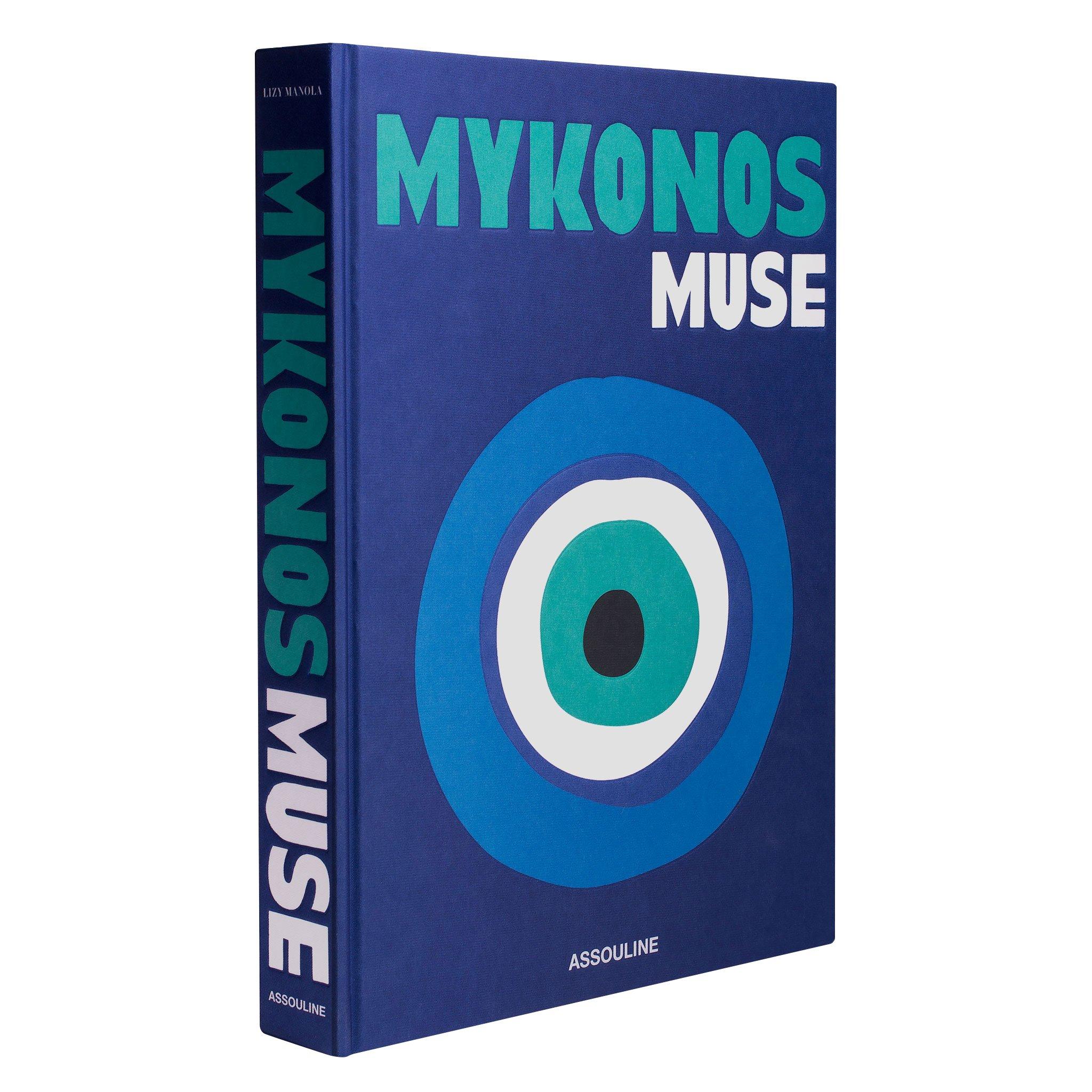 Assouline Mykonos Muse Coffee Table Book - Blue