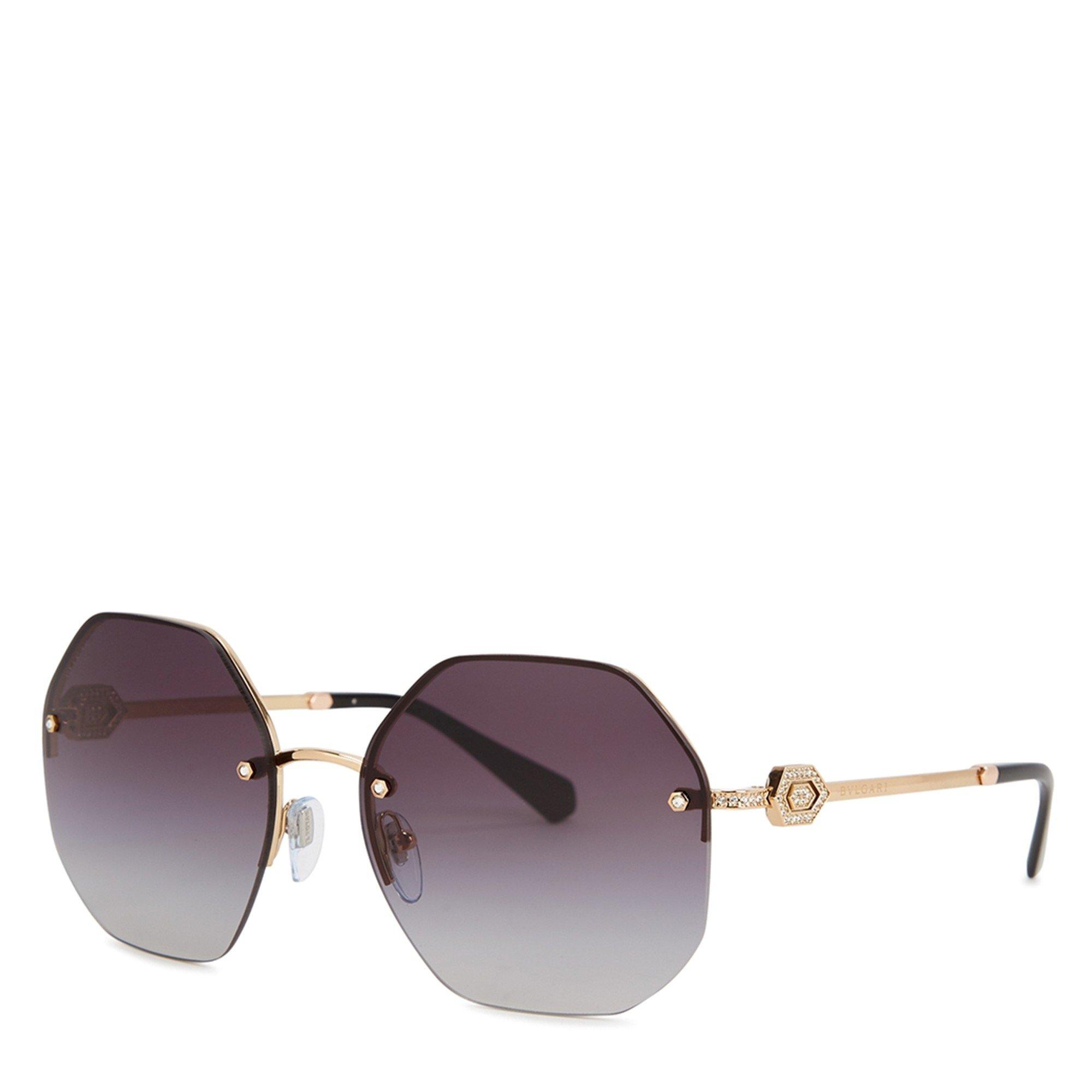 Bvlgari Bvlgari Pink Gold 0bv6122b Octagonal Sunglasses
