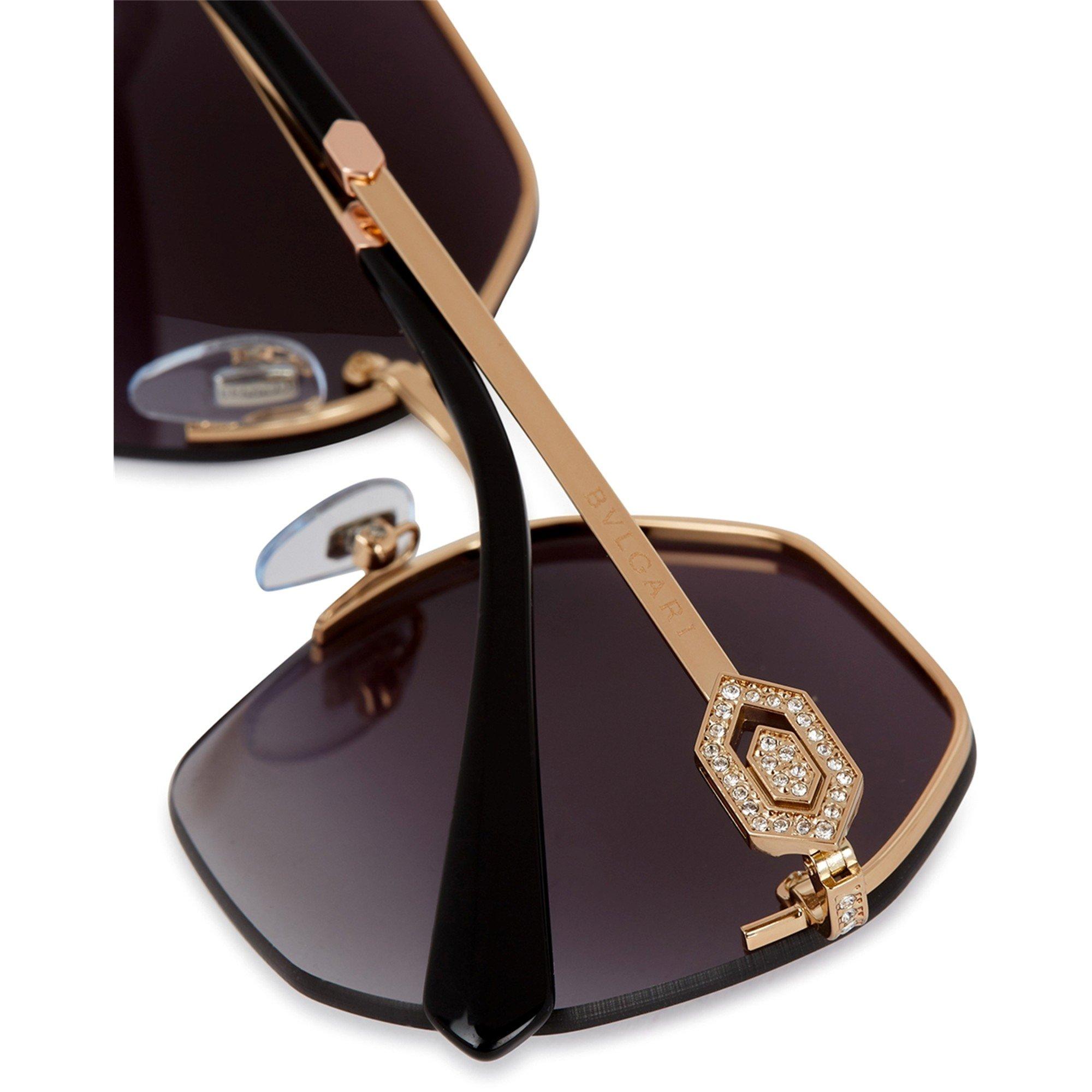 Bvlgari | Bvlgari Pink Gold 0bv6122b Octagonal Sunglasses | HARVEY