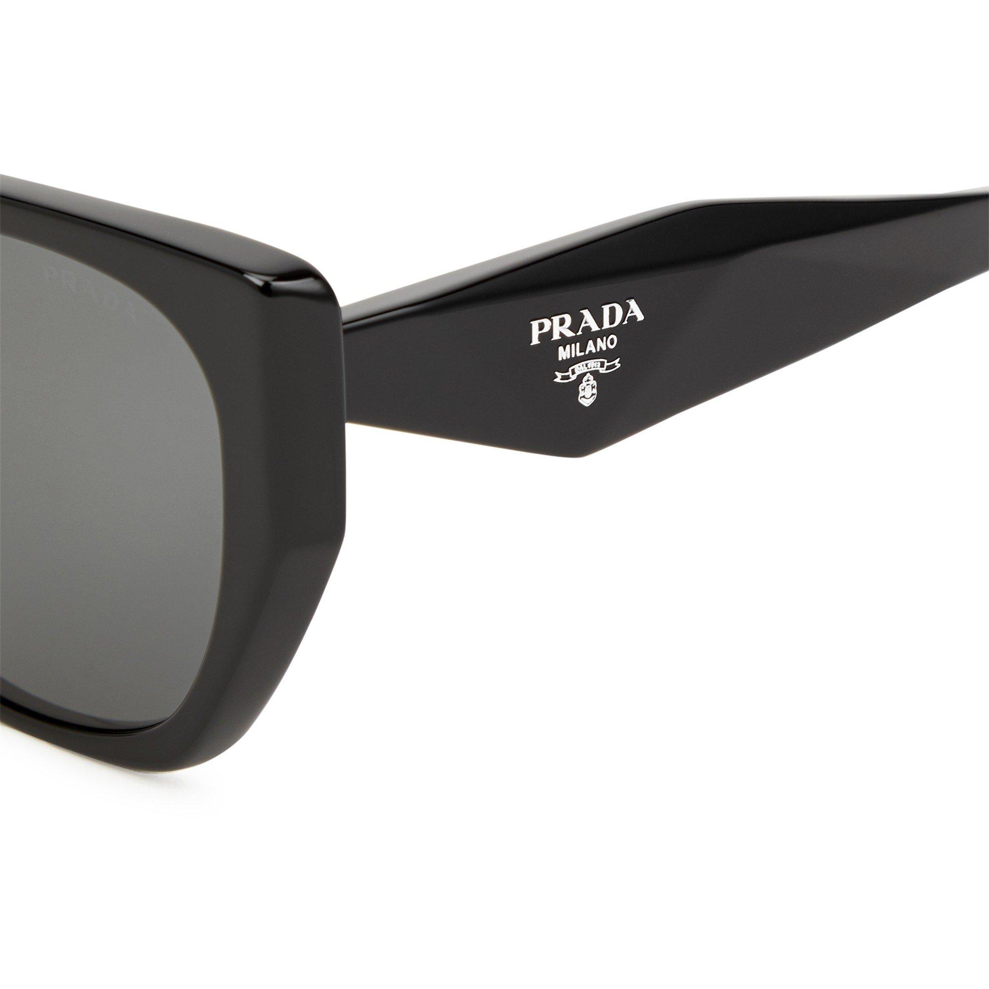 BLACK - Prada - PRADA F HEXAGONAL FRAME SG - 3