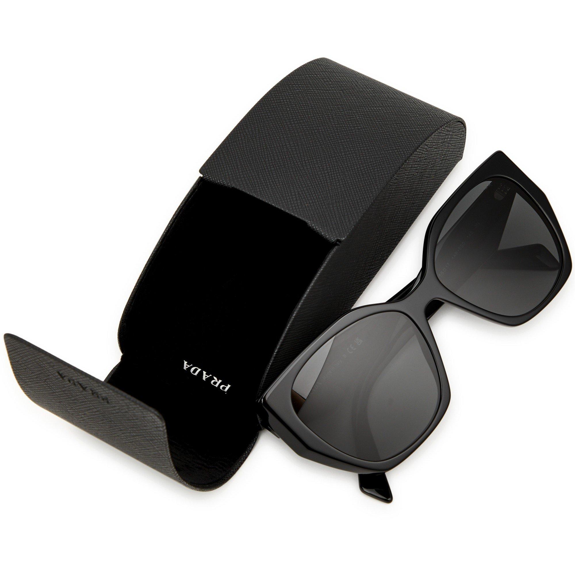 BLACK - Prada - PRADA F HEXAGONAL FRAME SG - 4