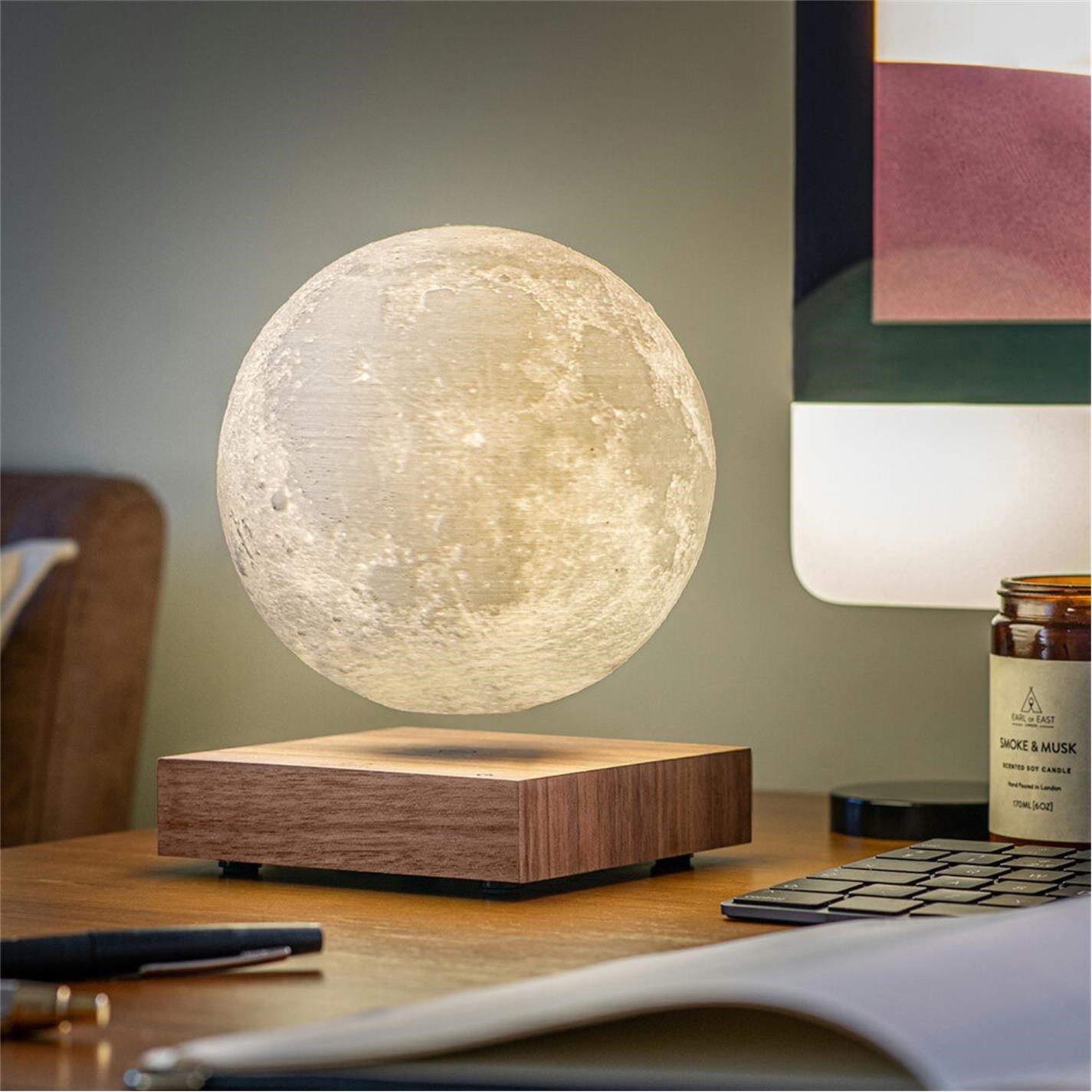 Brown - Gingko - Smart Moon Lamp - 7