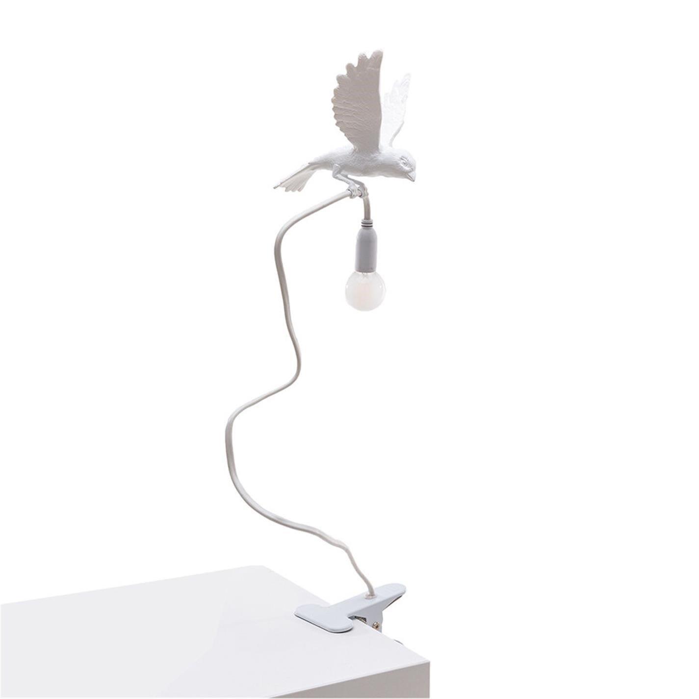 White - Seletti - Sparrow Landing USB Resin Table Lamp - 1
