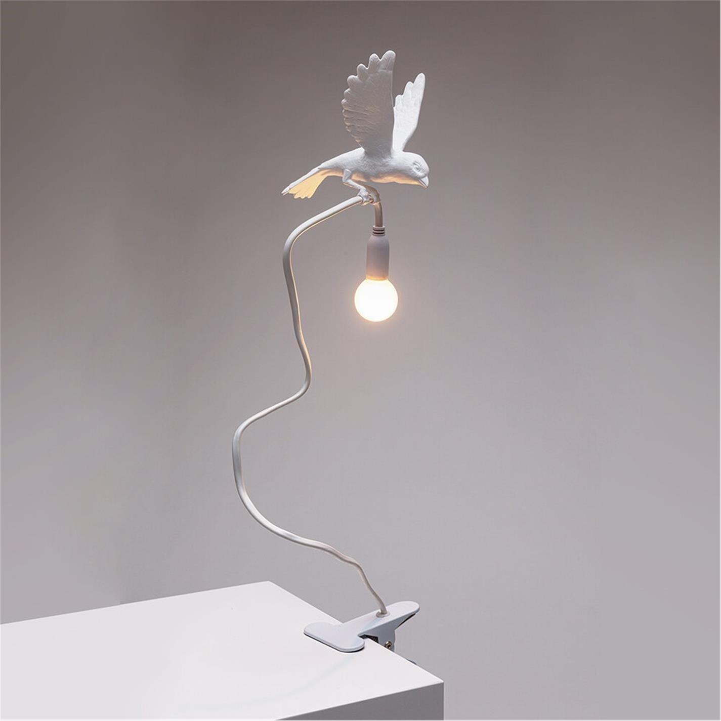 White - Seletti - Sparrow Landing USB Resin Table Lamp - 4
