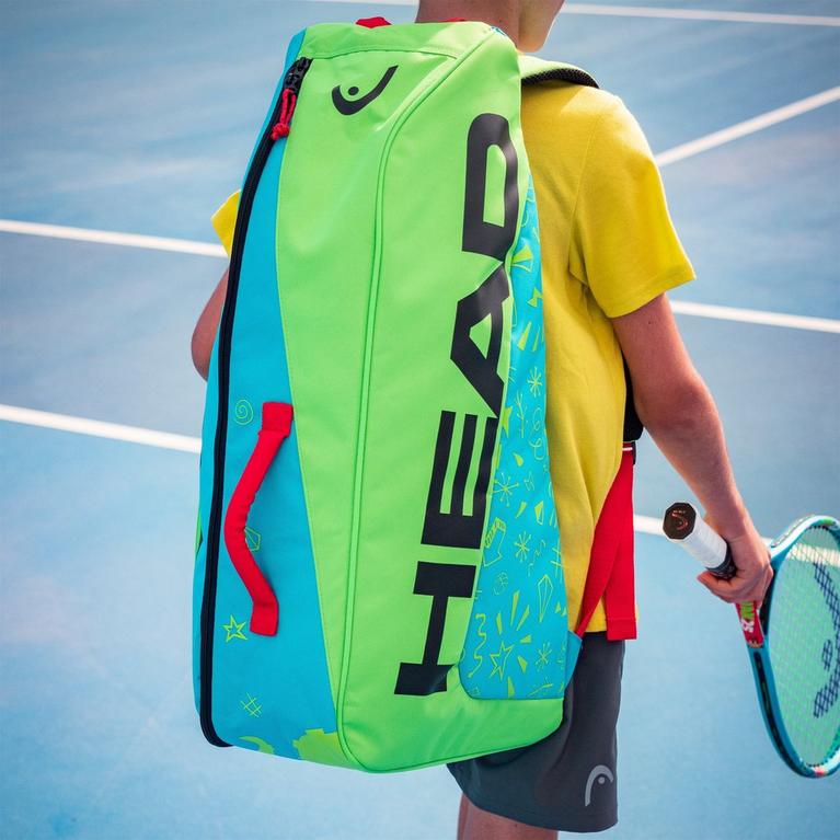 Bleu/Vert - HEAD - Junior Novak Tennis Bag - 3