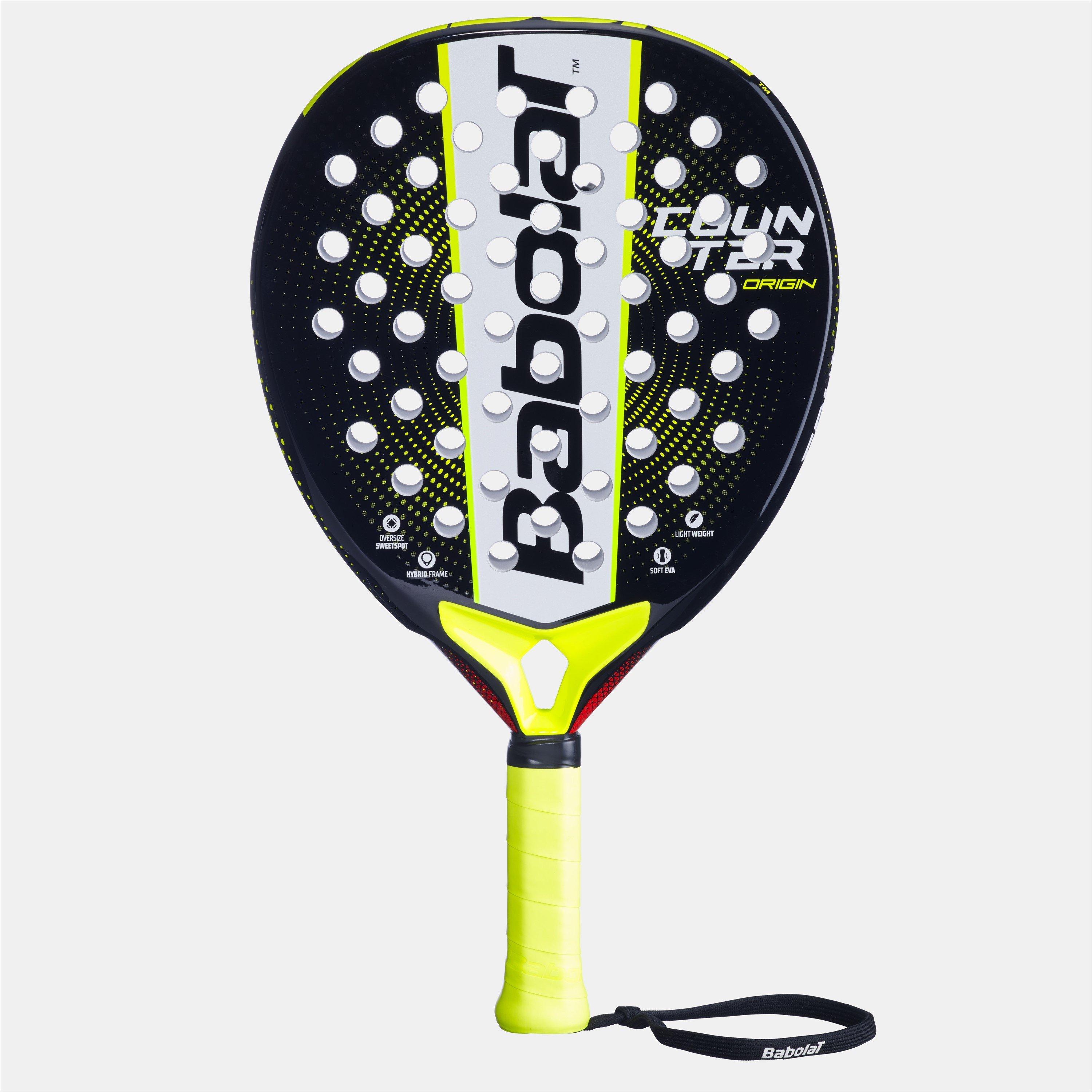 Black/yellow - Babolat - Padel Racket - 1