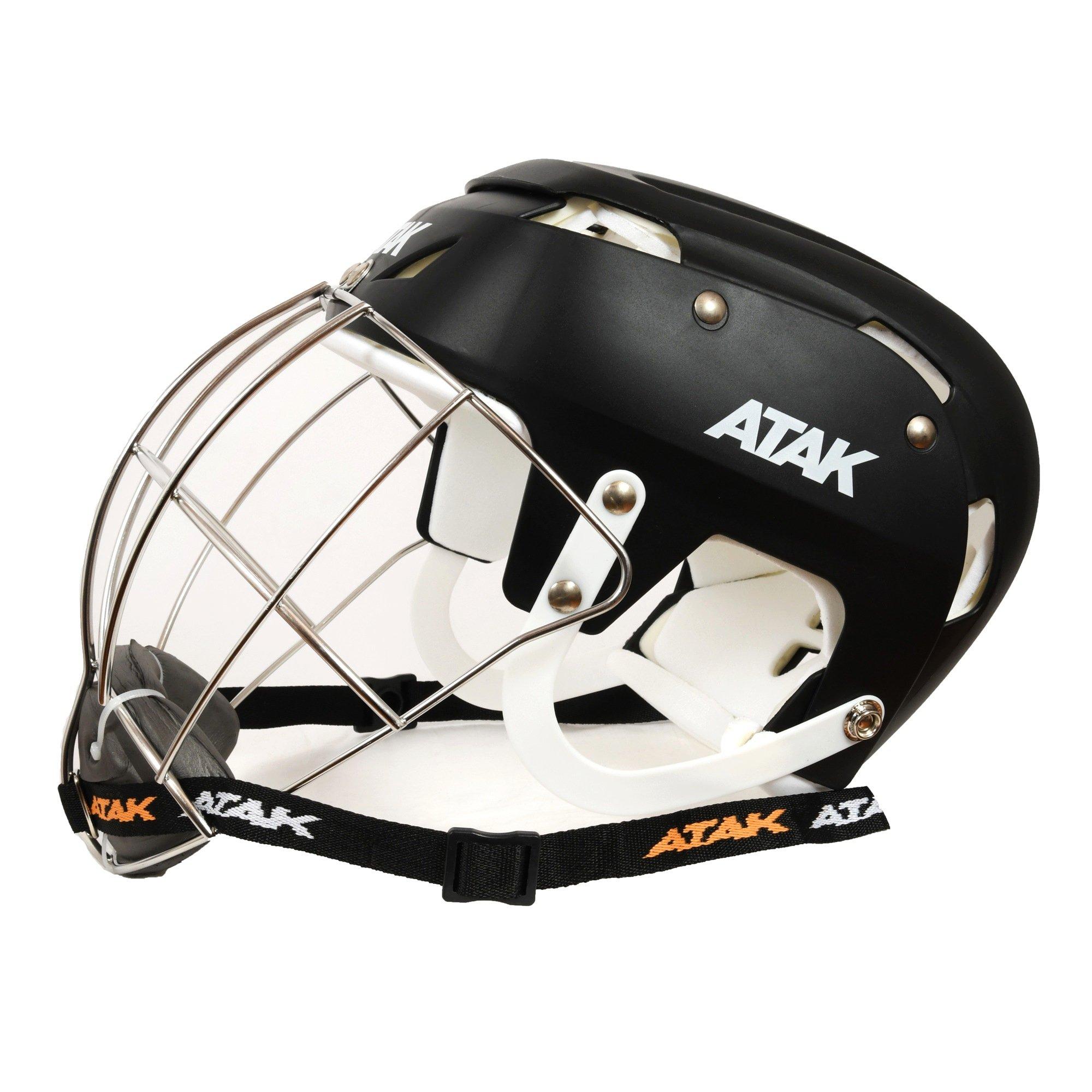 Black/White - ATAK Sports - Hurling Helmet Senior - 3