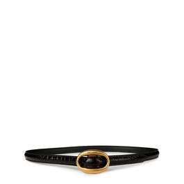 Saint Laurent Thin Croc Belt Ld42