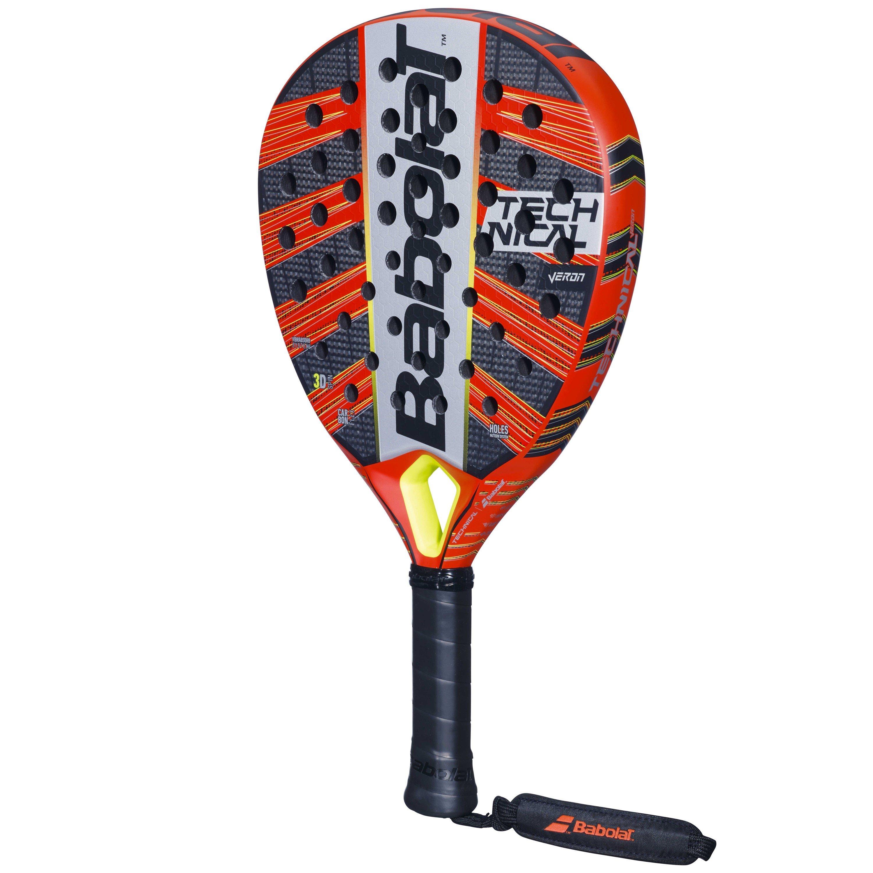 Rot - Babolat - Adults Technical Veron 61 Padel Rackets - 4