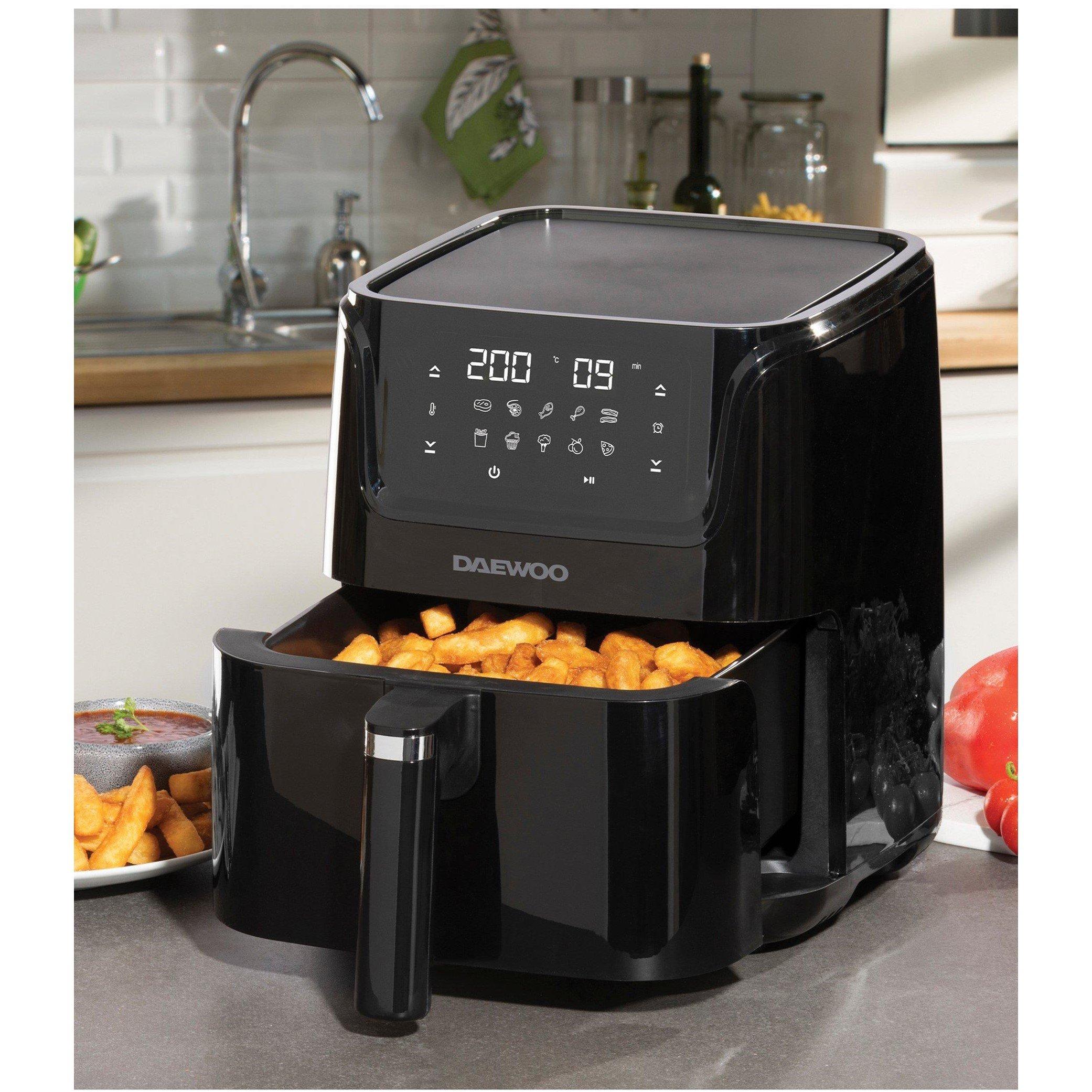 Black - Daewoo Electricals - Digital Air Fryer - 1