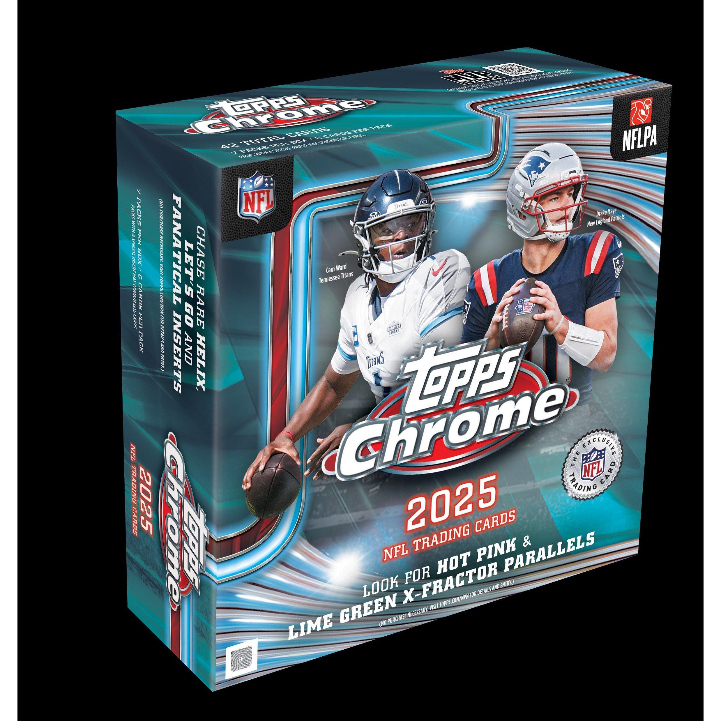 Mega Box - Topps - Topps 2025 NFL Football Chrome - Mega Box - 1