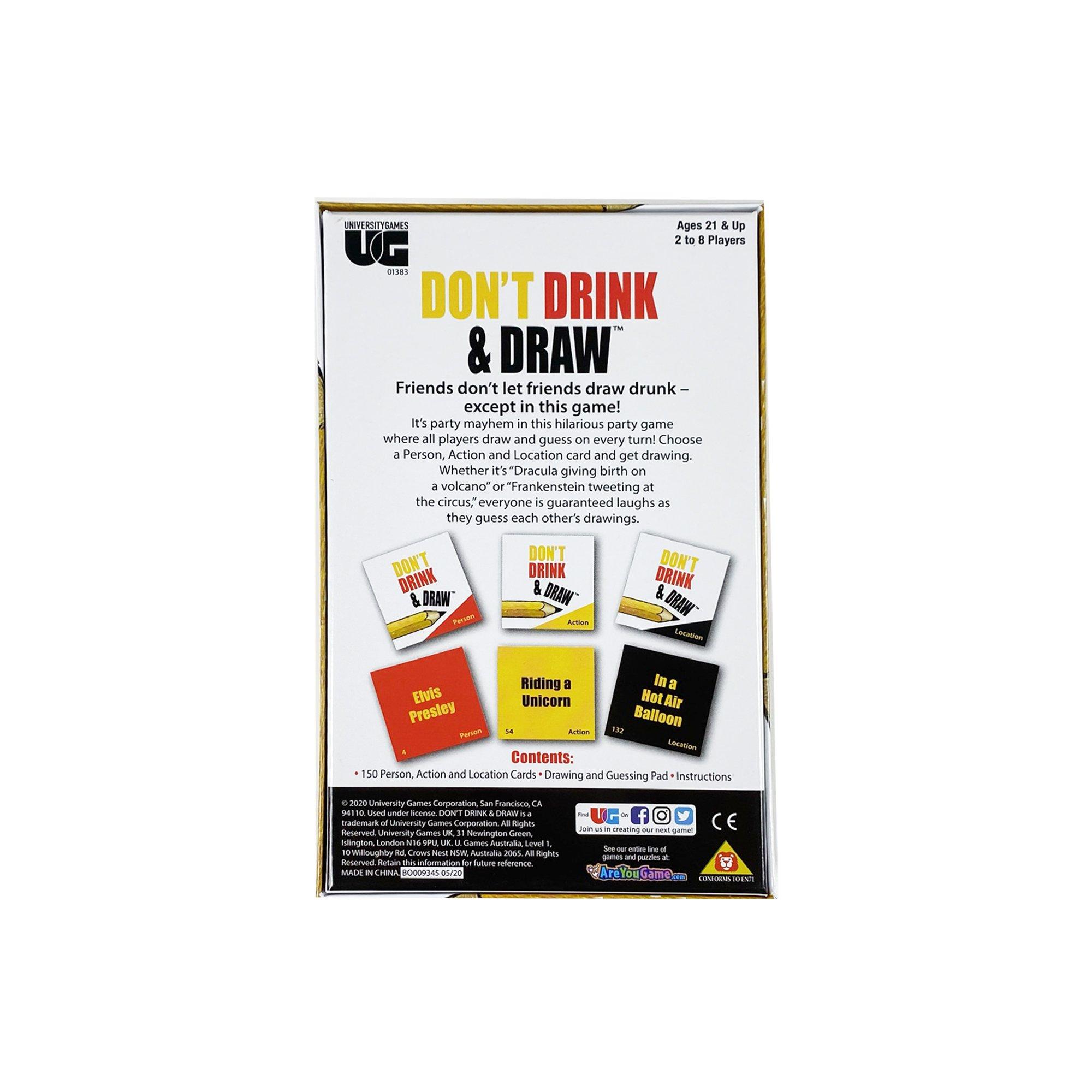 Multi - University Games - Adults Don't Drink and Draw Card Game - 2