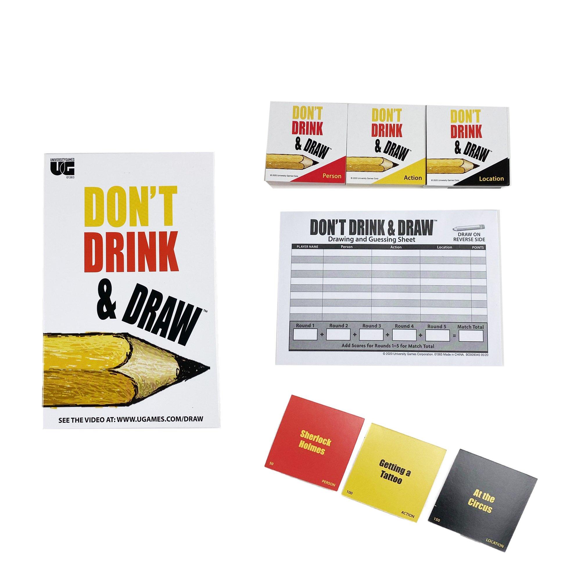 Multi - University Games - Adults Don't Drink and Draw Card Game - 3