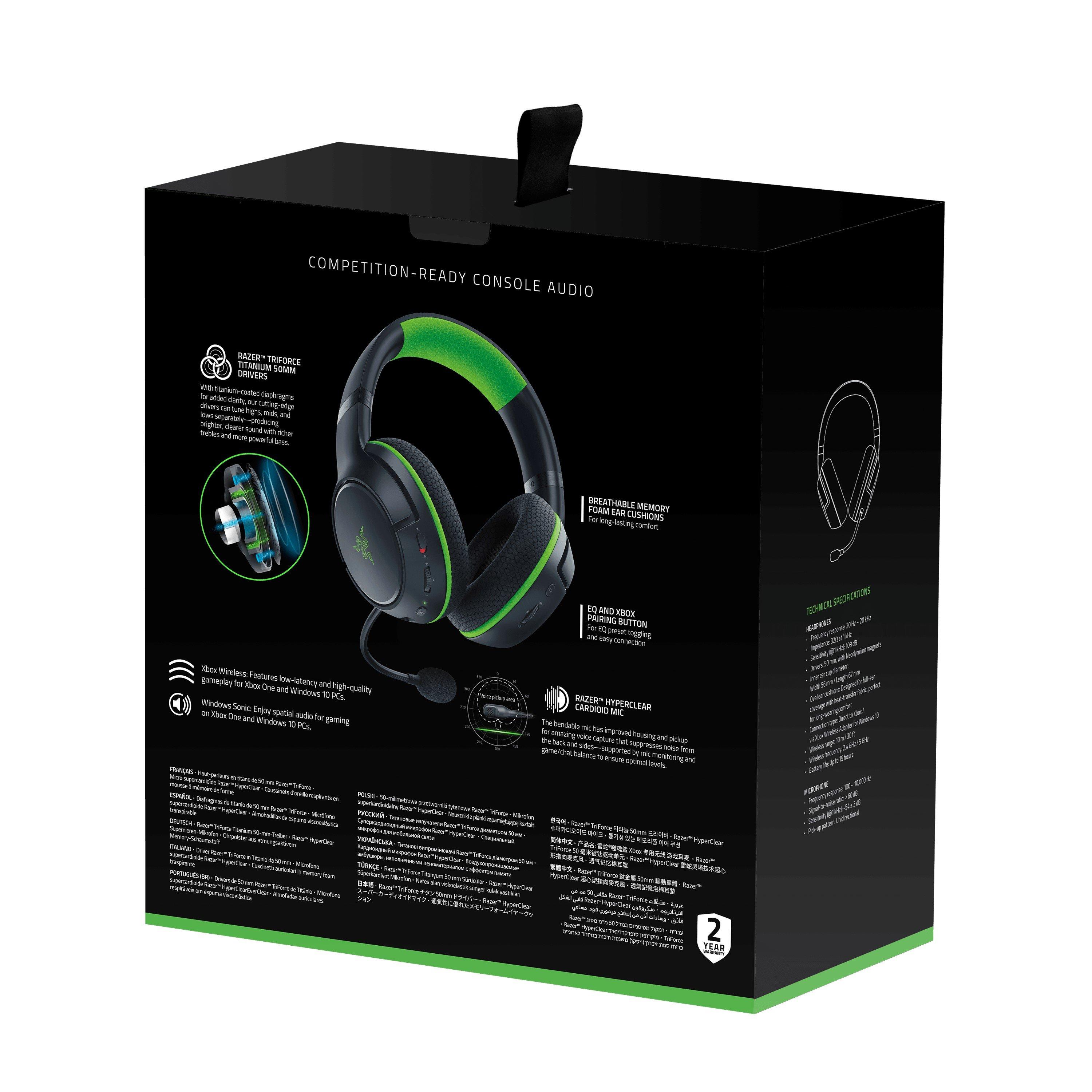 Black/Green - Razer - Razer Kaira WLHDS Xbox 19 - 2